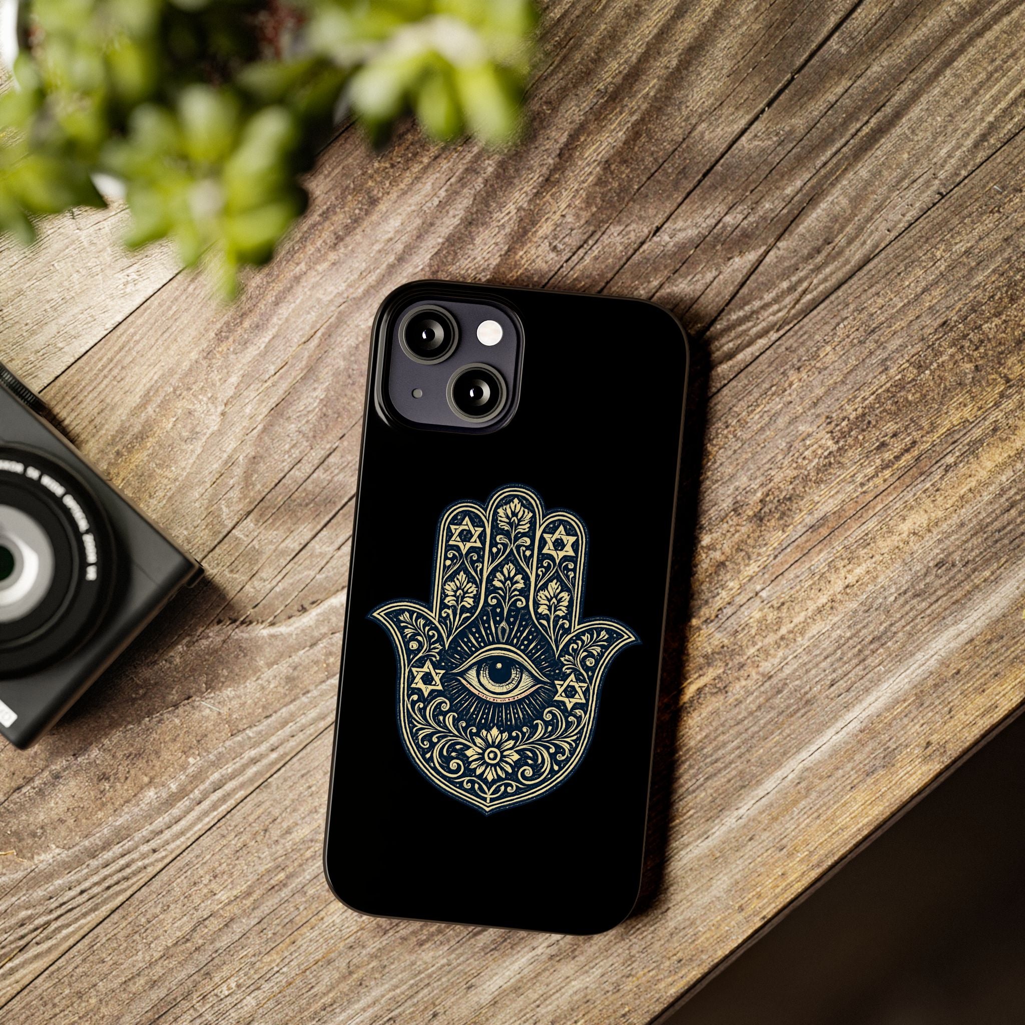 Hamsa Eye Slim Phone Case — Protective Spiritual Hand Design