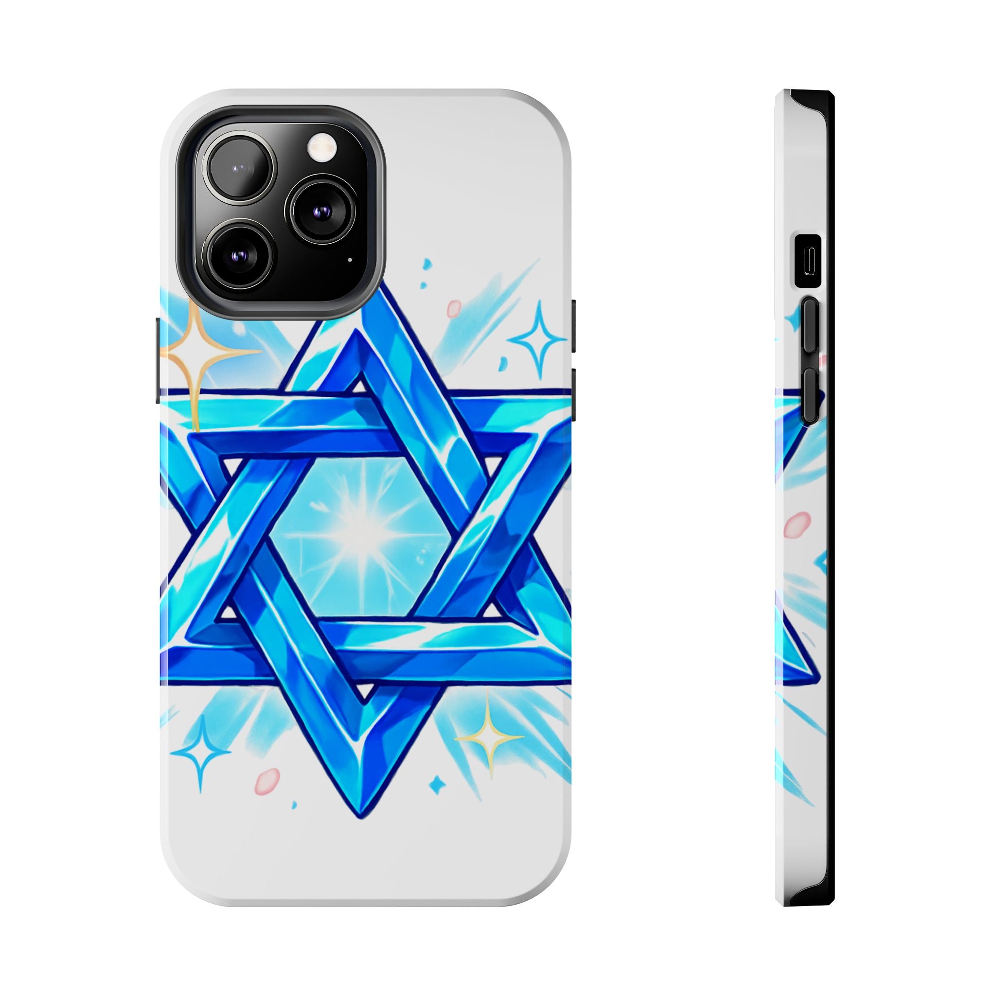 Star of David Blue Phone Case — Jewish Protection Design | Jewish Gift