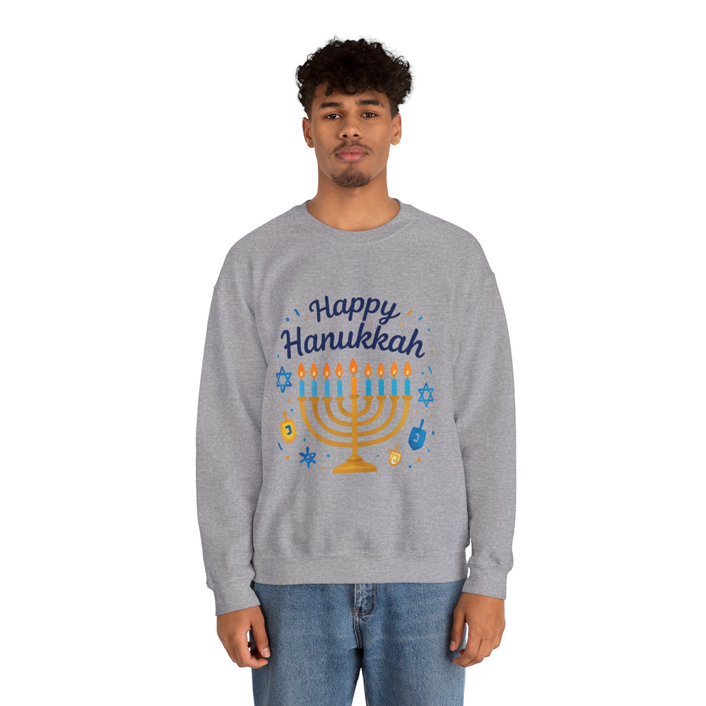 Happy Hanukkah Menorah Sweatshirt