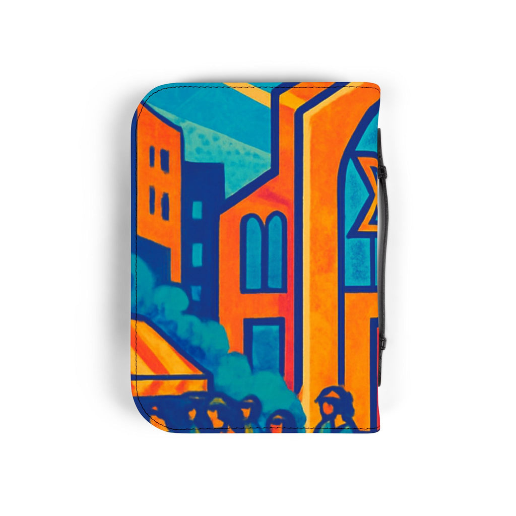 Bible Cover — Vibrant Cityscape Zippered Bible Case