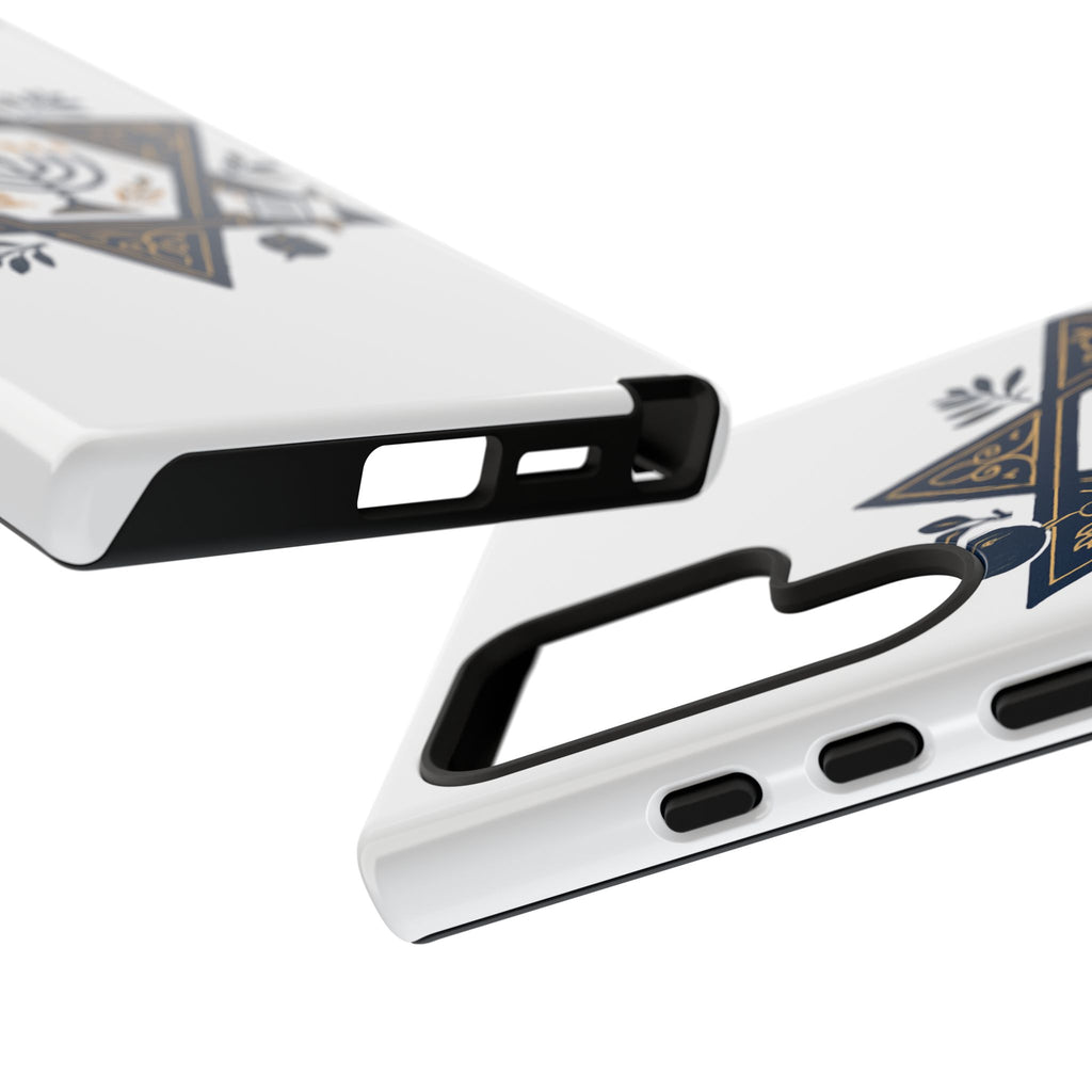 Jewish Star of David Menorah Phone Case — Jewish Hanukkah Symbol Protective Cover