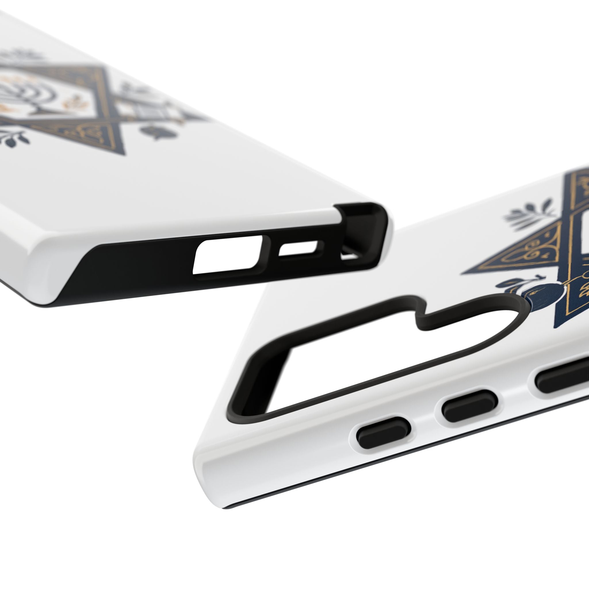 Jewish Star of David Menorah Phone Case — Jewish Hanukkah Symbol Protective Cover