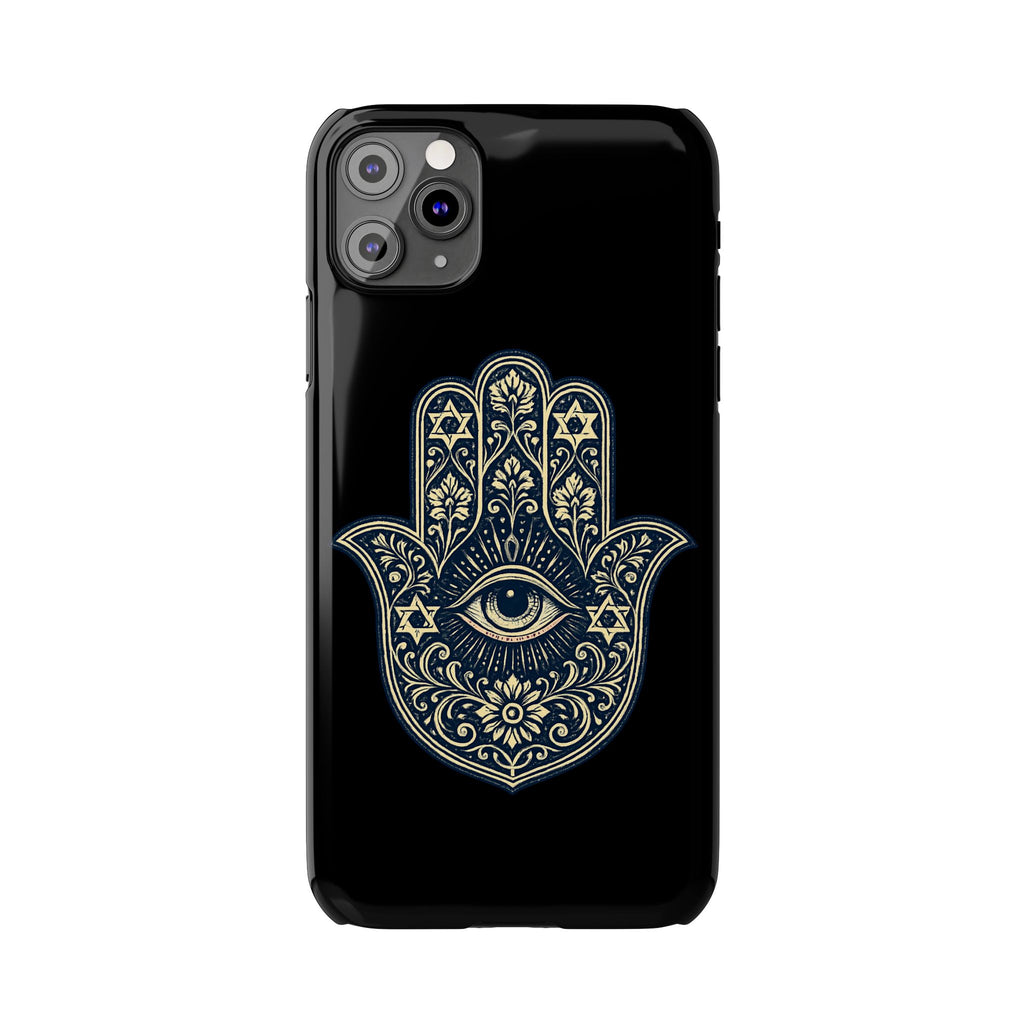 Hamsa Eye Slim Phone Case — Protective Spiritual Hand Design