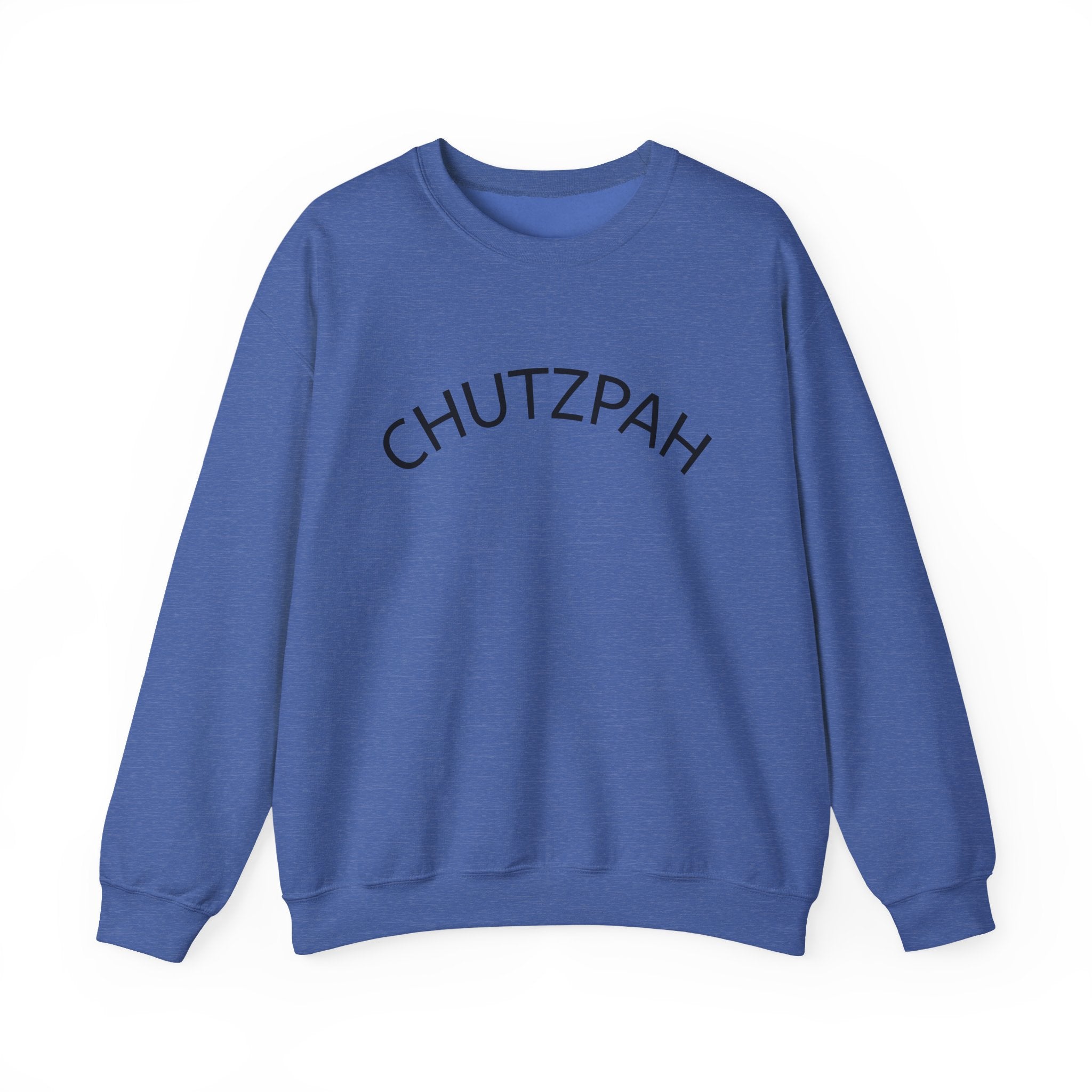 Jewish Chutzpah Crewneck Sweatshirt — Bold Jewish Pride Pullover