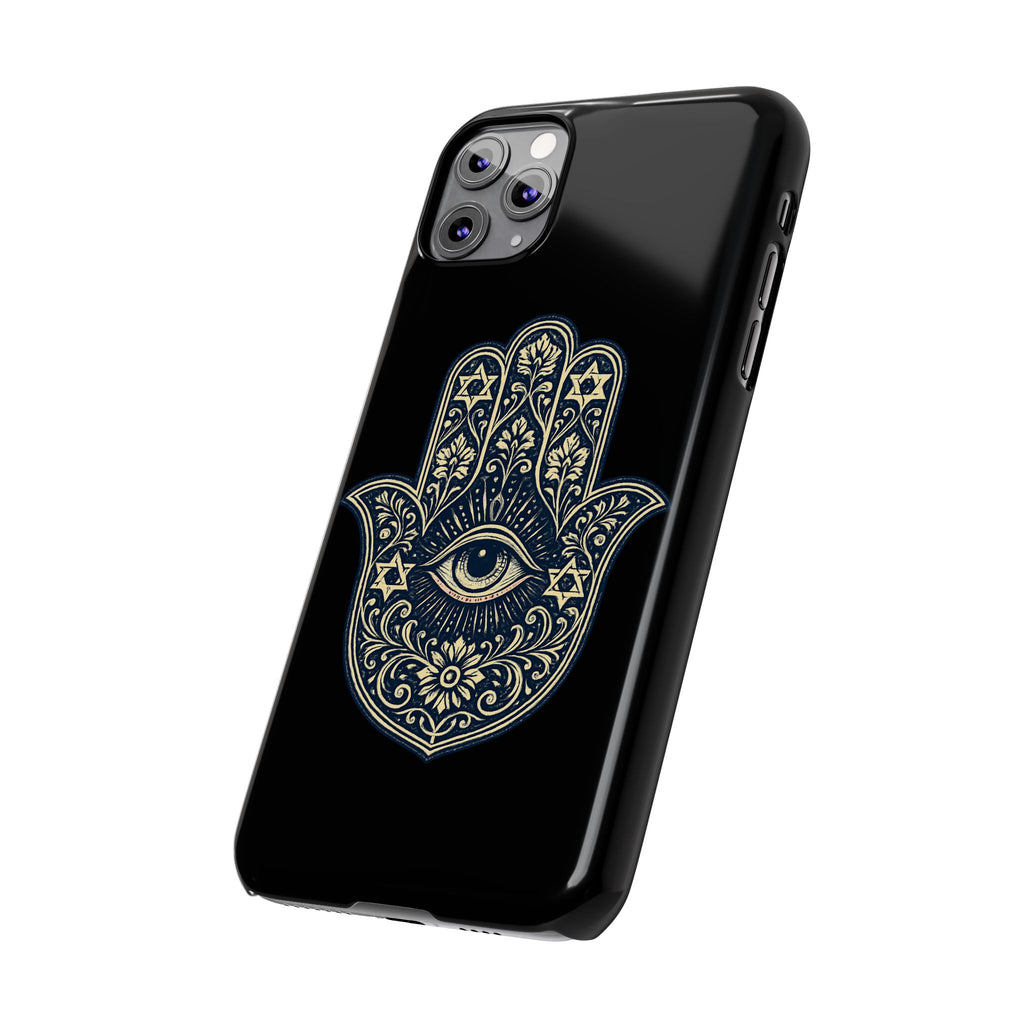 Hamsa Eye Slim Phone Case — Protective Spiritual Hand Design