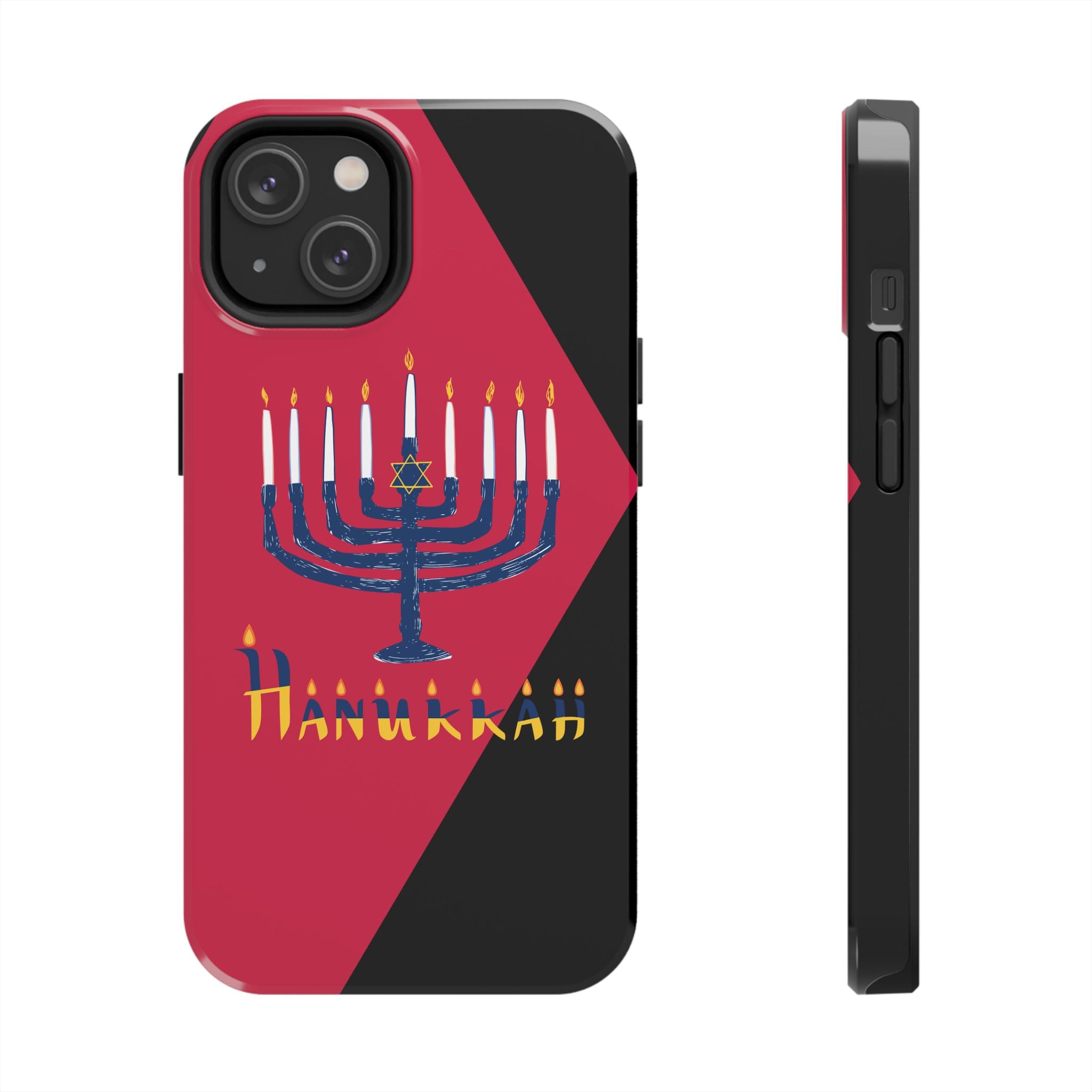 Hanukkah Menorah Tough Phone Case — Protective Holiday Phone Cover