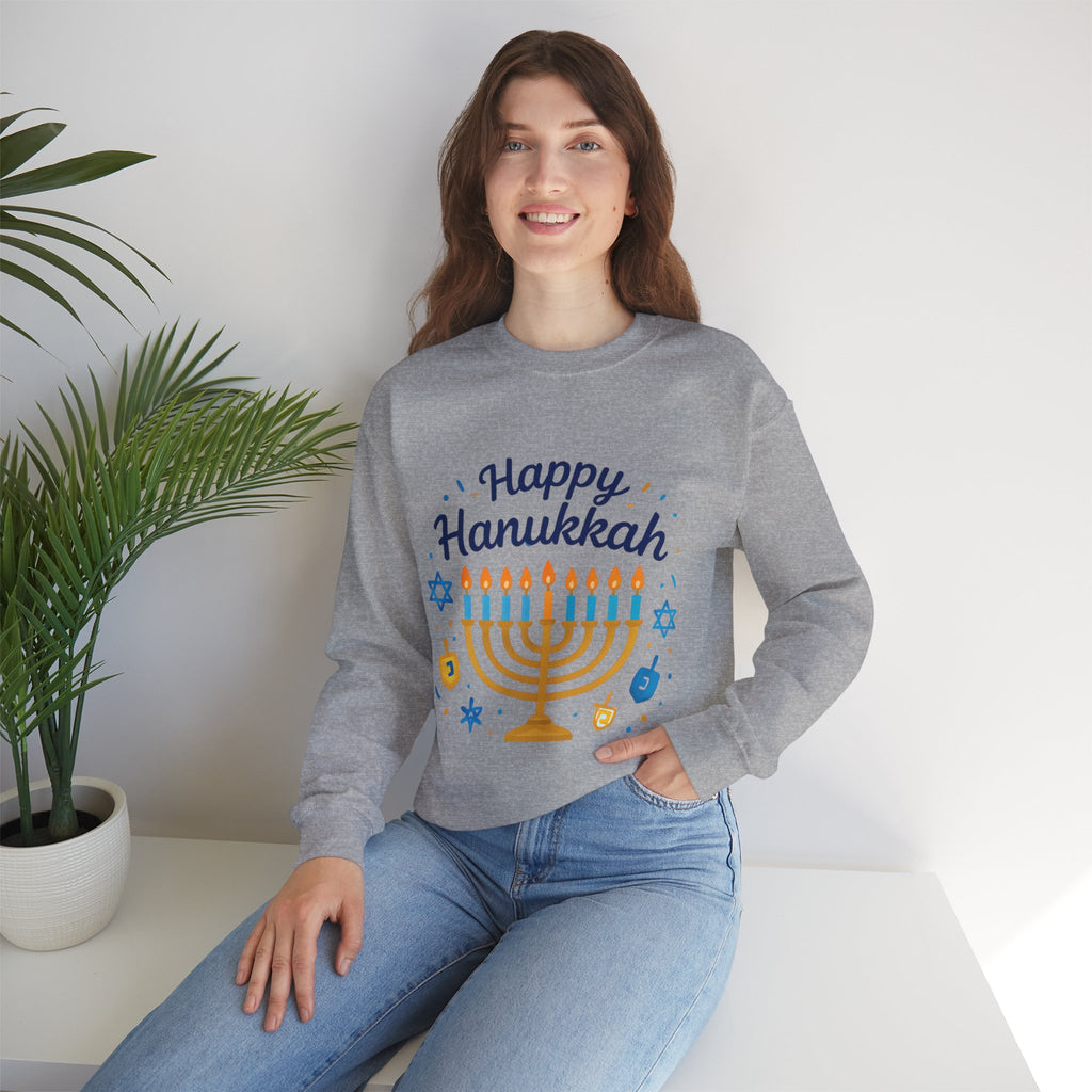 Happy Hanukkah Menorah Sweatshirt