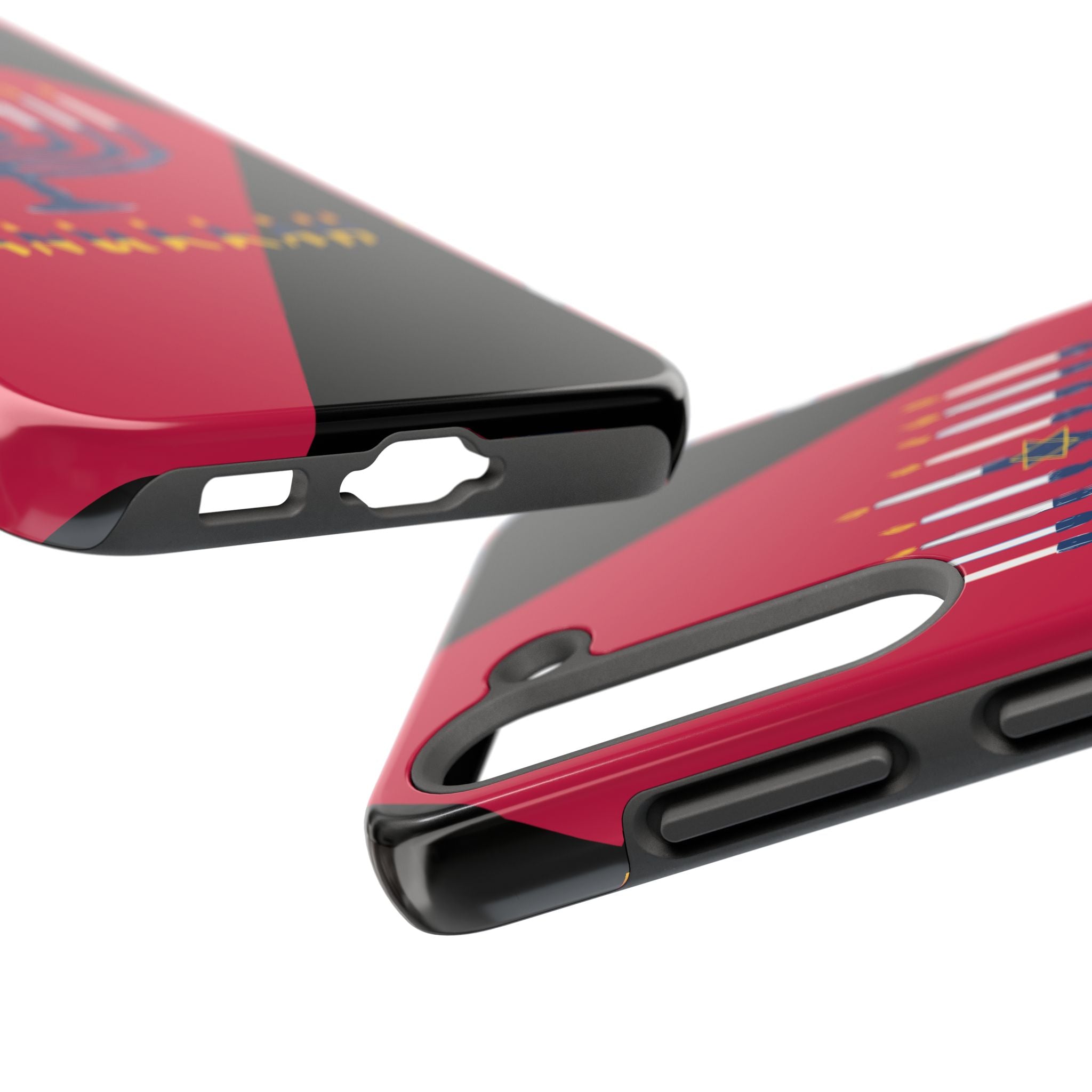 Hanukkah Menorah Tough Phone Case — Protective Holiday Phone Cover