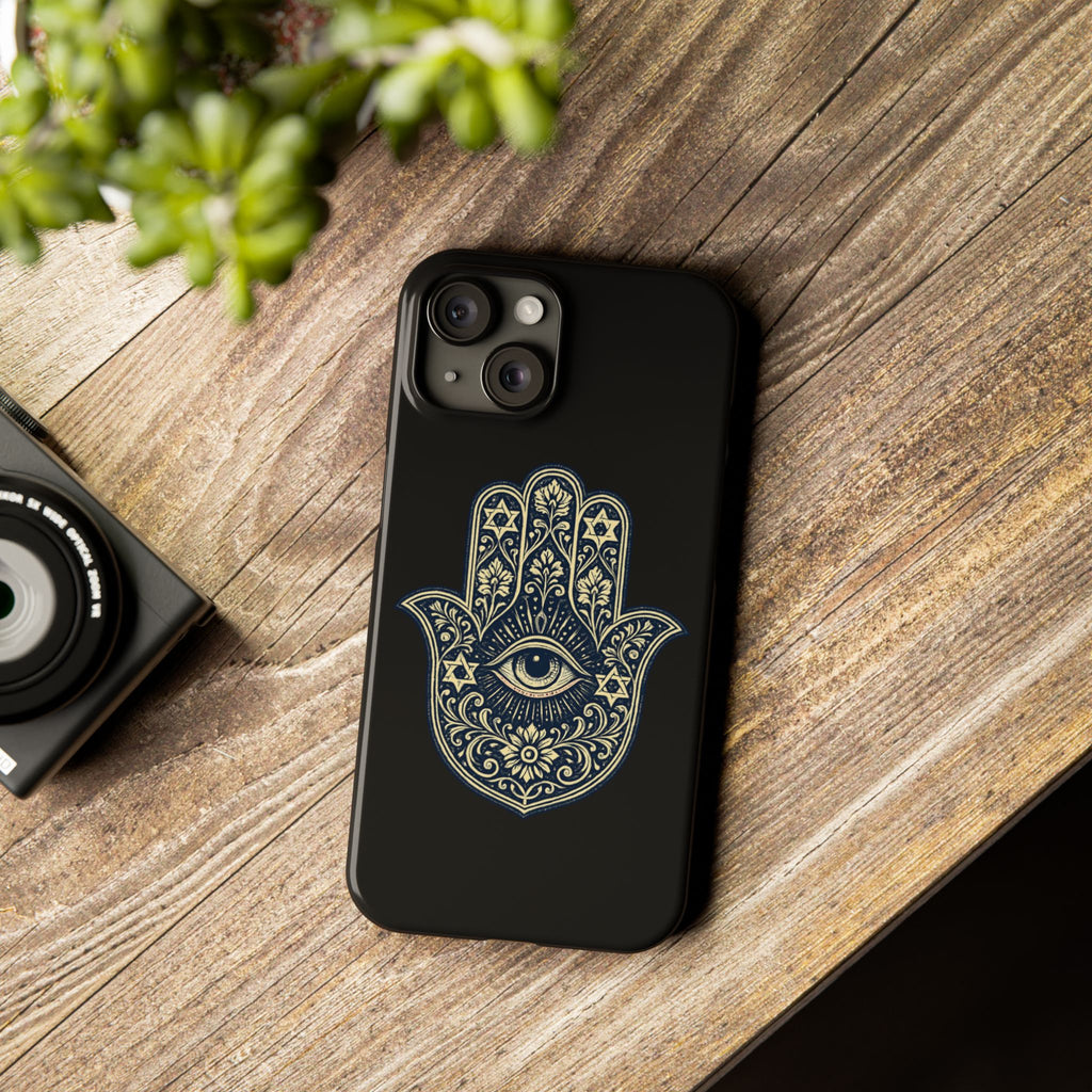Hamsa Eye Slim Phone Case — Protective Spiritual Hand Design