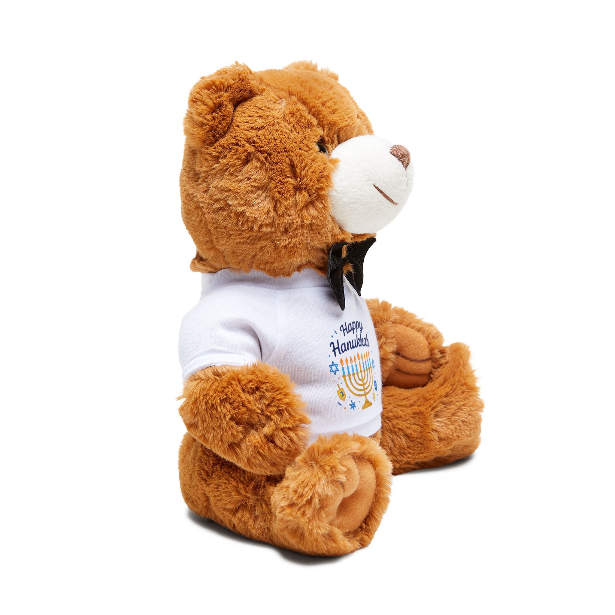 Happy Hanukkah Teddy Bear with T-Shirt — Plush Holiday Gift for Kids