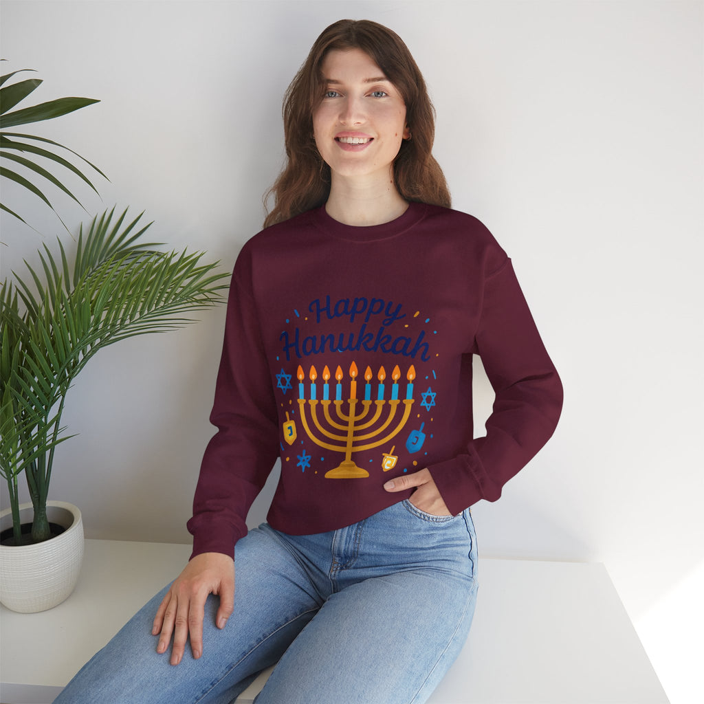 Happy Hanukkah Menorah Sweatshirt