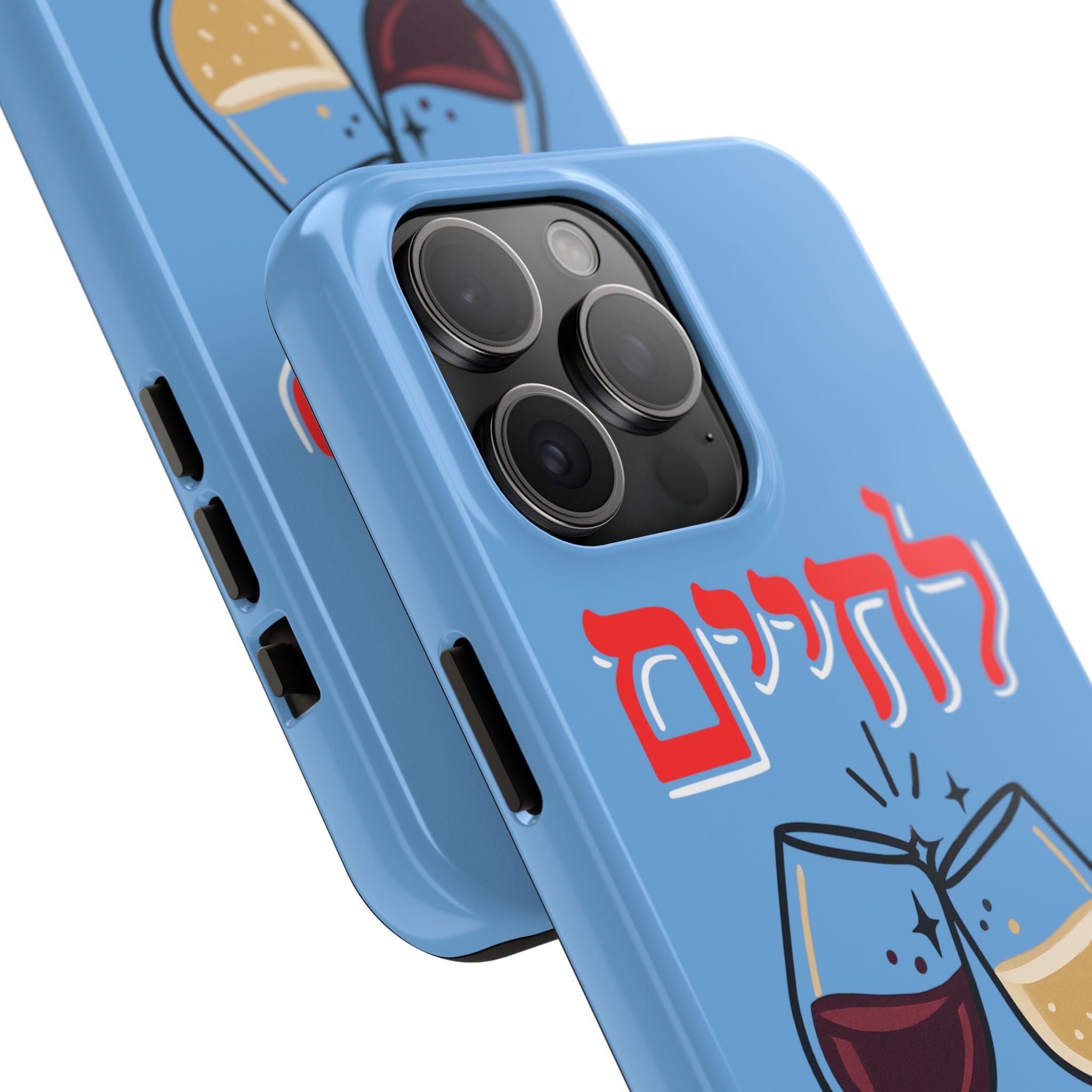 Phone Case — 'L'Chaim' Cheers Wine Tough Protective Cover