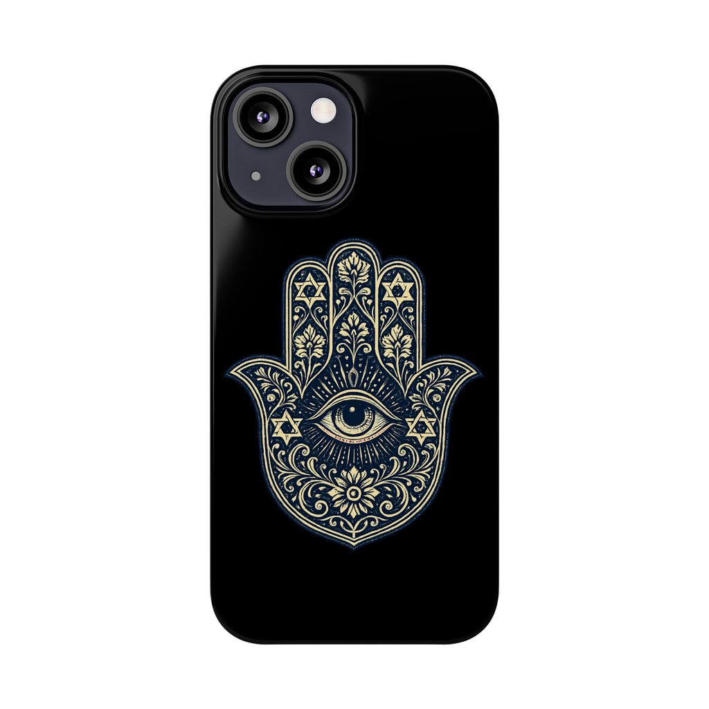 Hamsa Eye Slim Phone Case — Protective Spiritual Hand Design