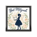 Bat Mitzvah Jewelry Box – Floral Star of David Keepsake for Girls