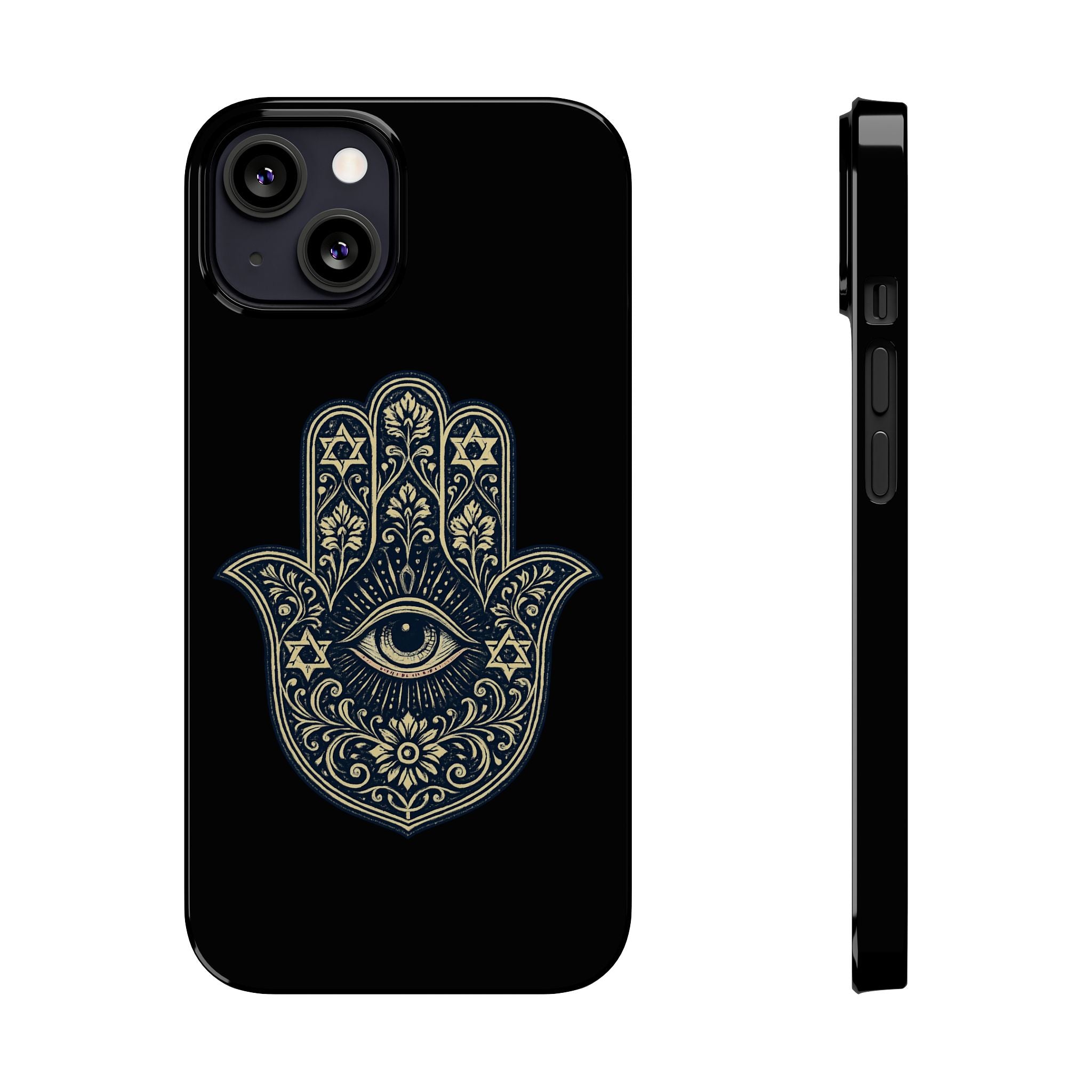 Hamsa Eye Slim Phone Case — Protective Spiritual Hand Design
