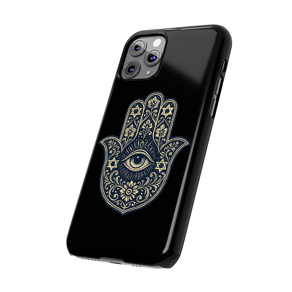 Hamsa Eye Slim Phone Case — Protective Spiritual Hand Design