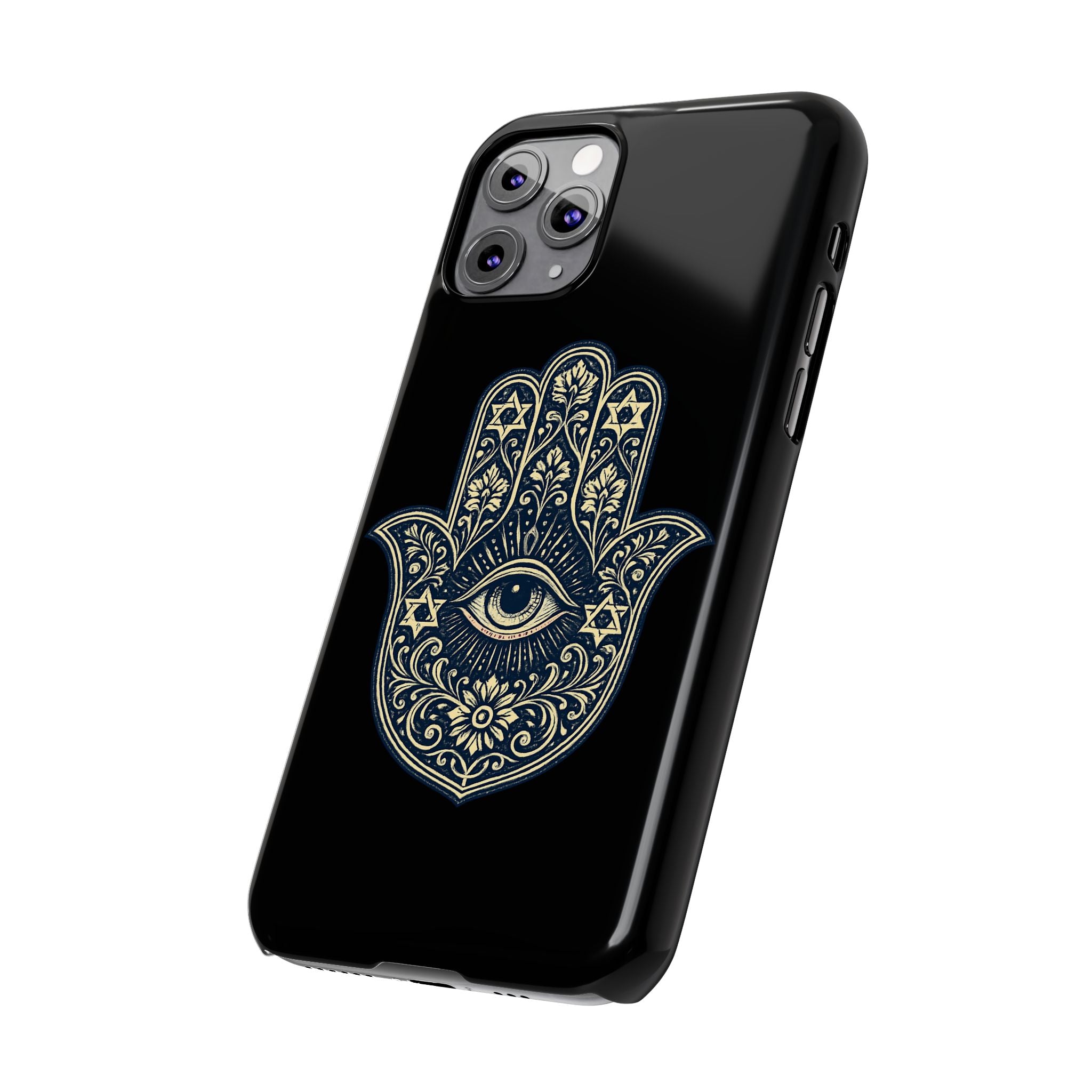 Hamsa Eye Slim Phone Case — Protective Spiritual Hand Design