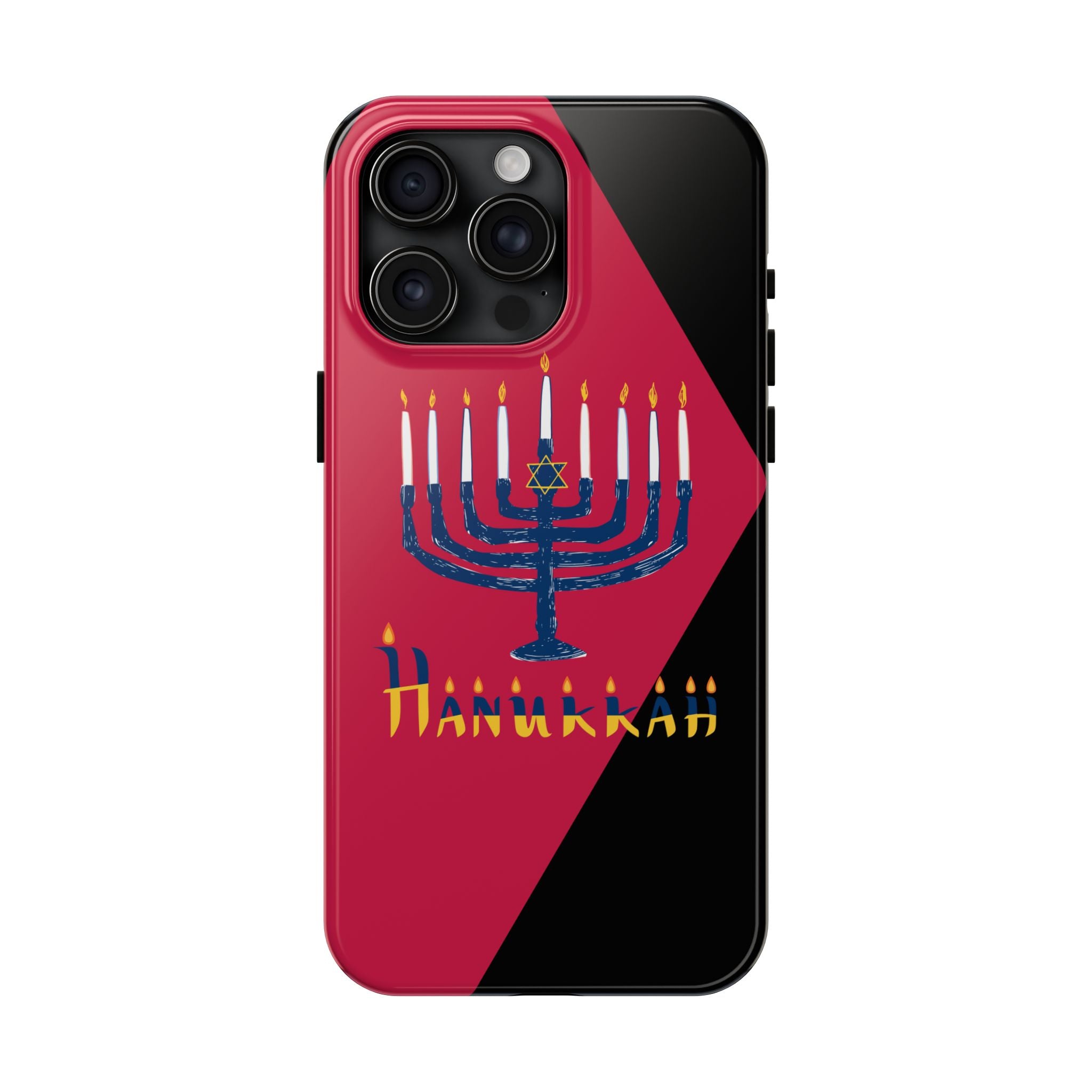 Hanukkah Menorah Tough Phone Case — Protective Holiday Phone Cover