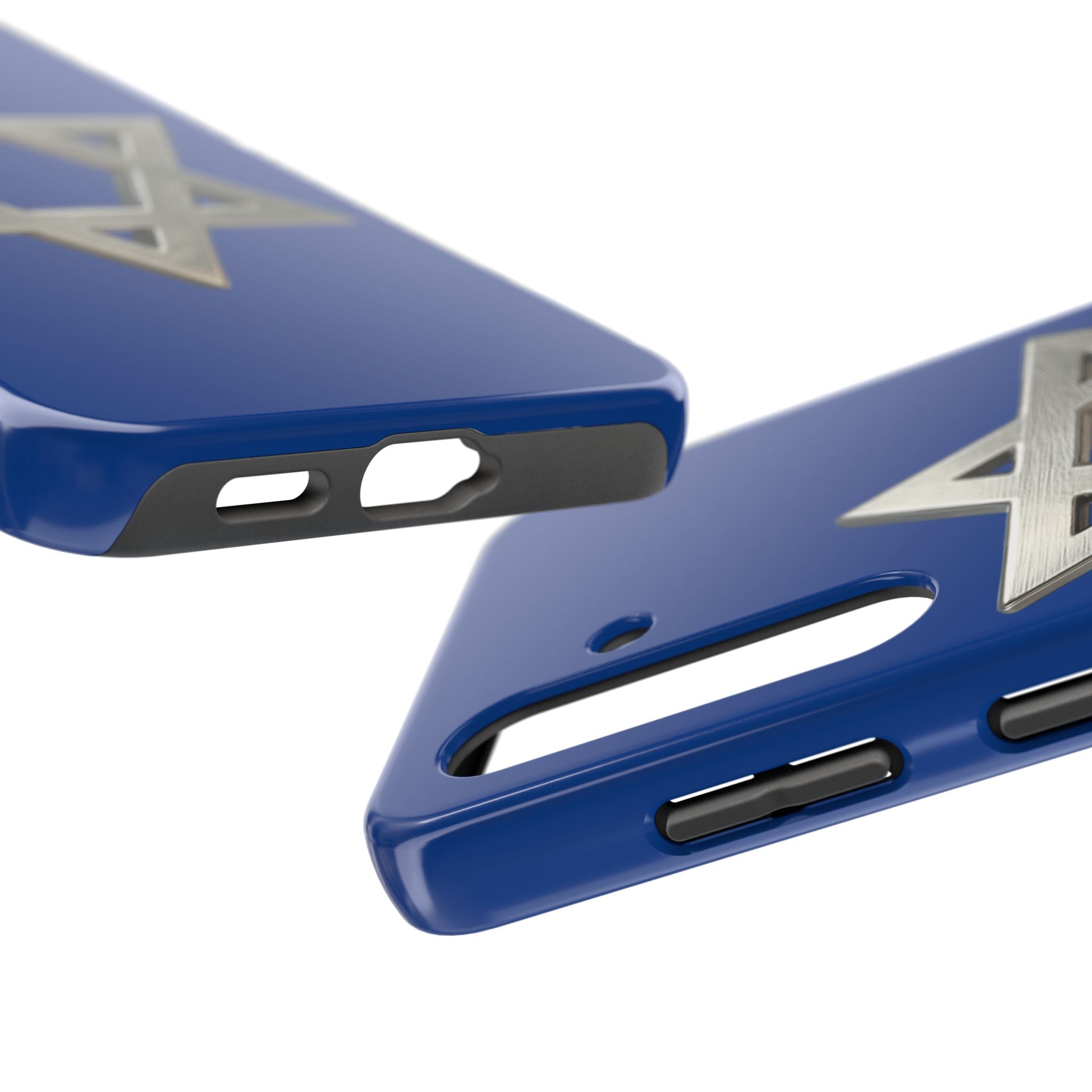 Jewish Blue Phone Case with Silver Star of David – Tough Protective Jewish Religious Design