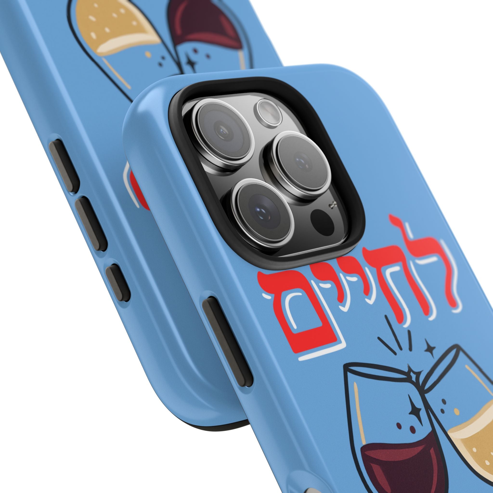 Phone Case — 'L'Chaim' Cheers Wine Tough Protective Cover