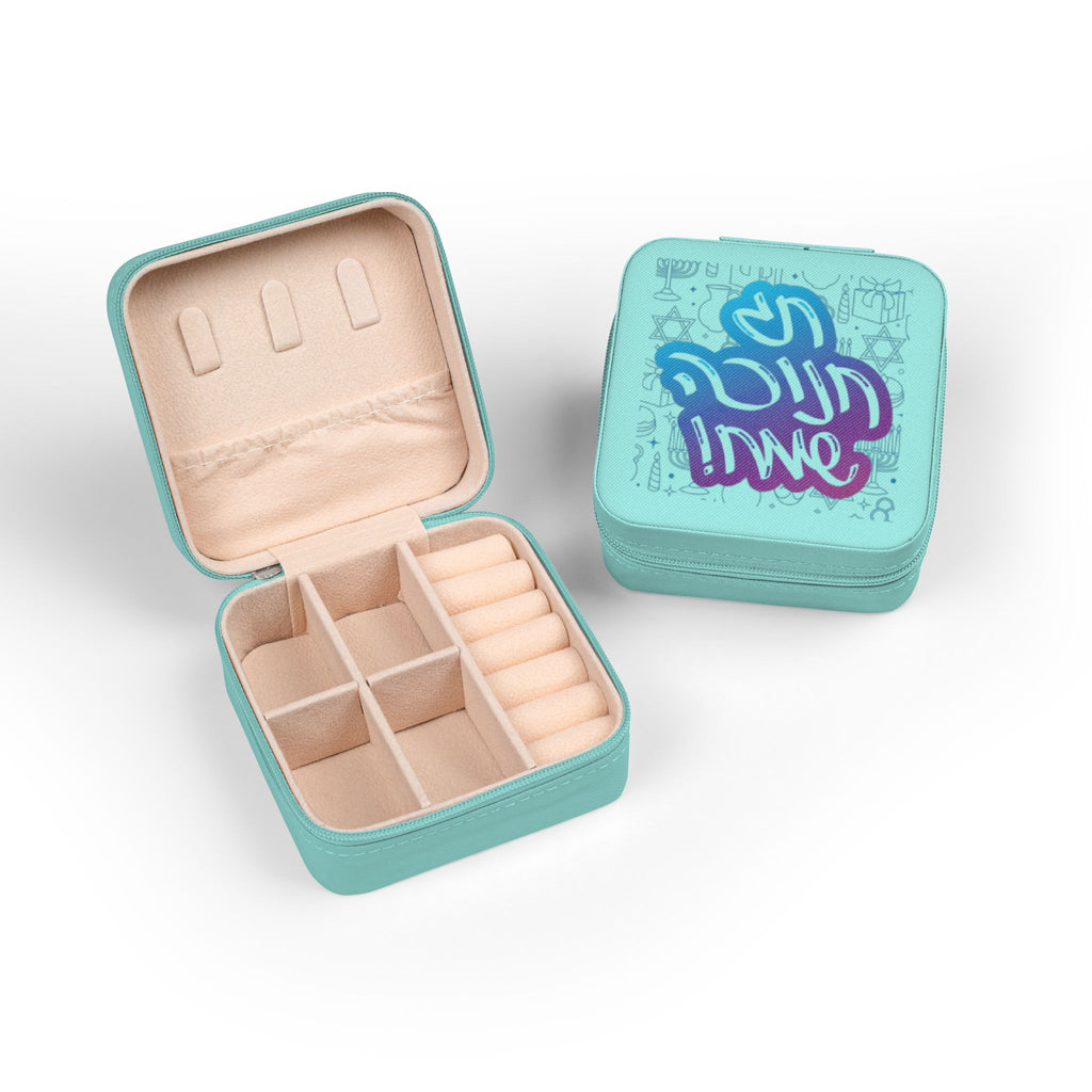 Compact Jewelry Travel Case — Cute Pink Organizer with Ring & Earring Compartments