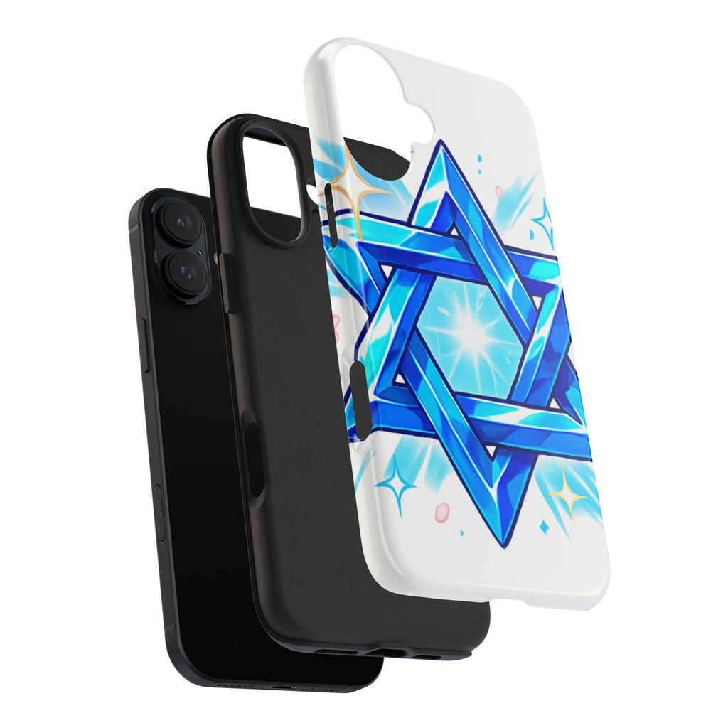 Star of David Blue Phone Case — Jewish Protection Design | Jewish Gift