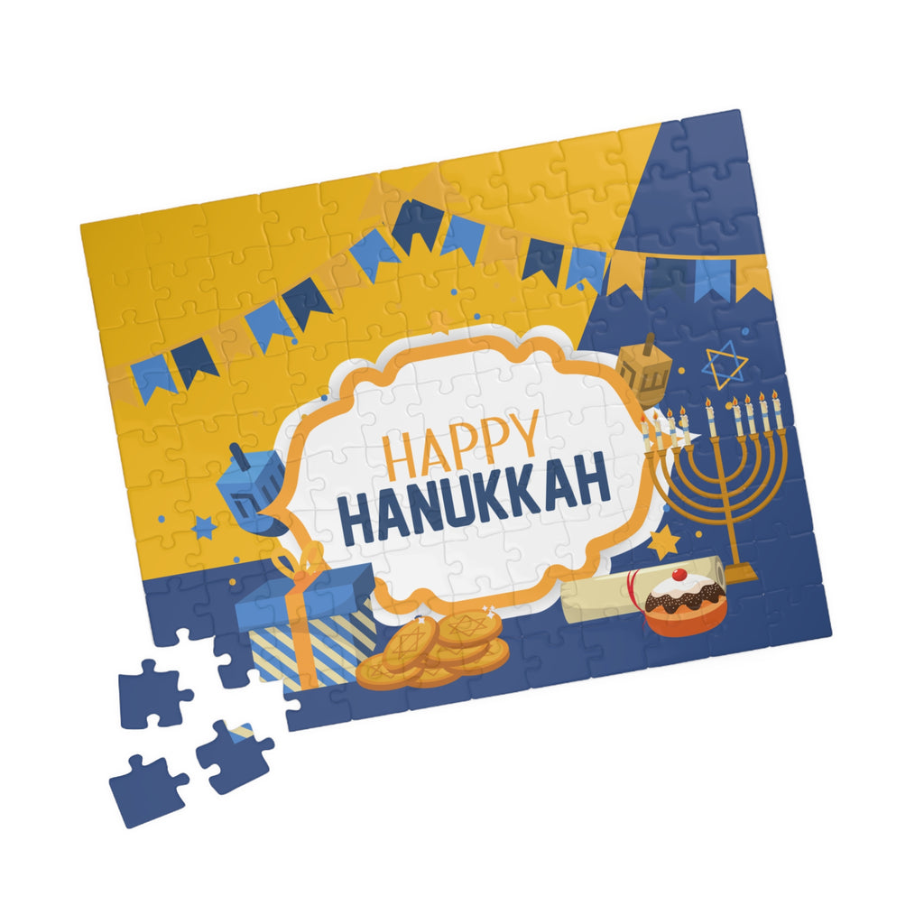 Happy Hanukkah Jigsaw Puzzle — Festive 110/252/520/1014-Piece Holiday Puzzle
