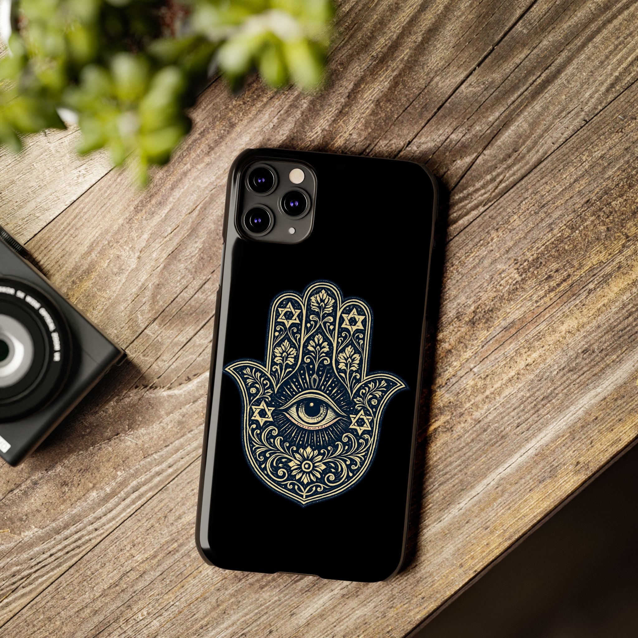 Hamsa Eye Slim Phone Case — Protective Spiritual Hand Design