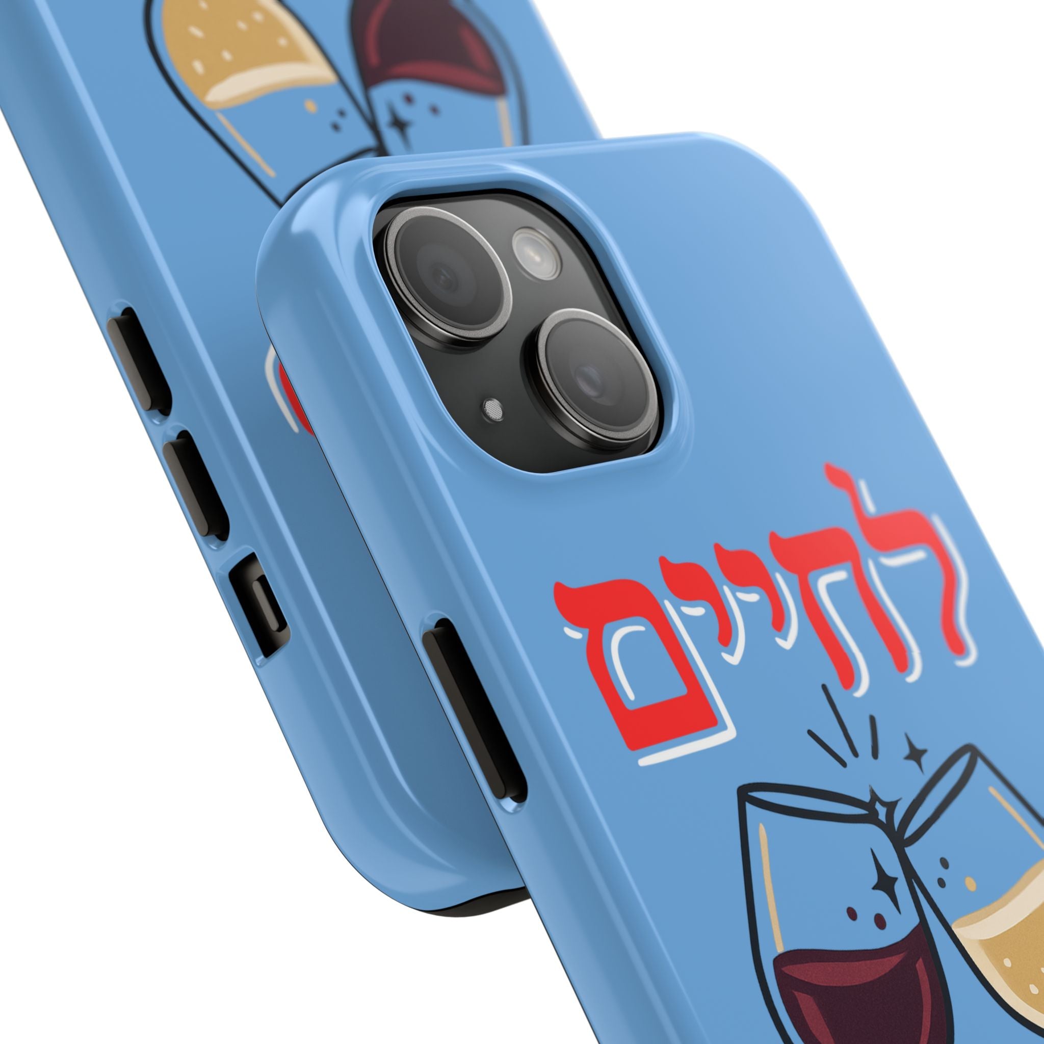 Phone Case — 'L'Chaim' Cheers Wine Tough Protective Cover