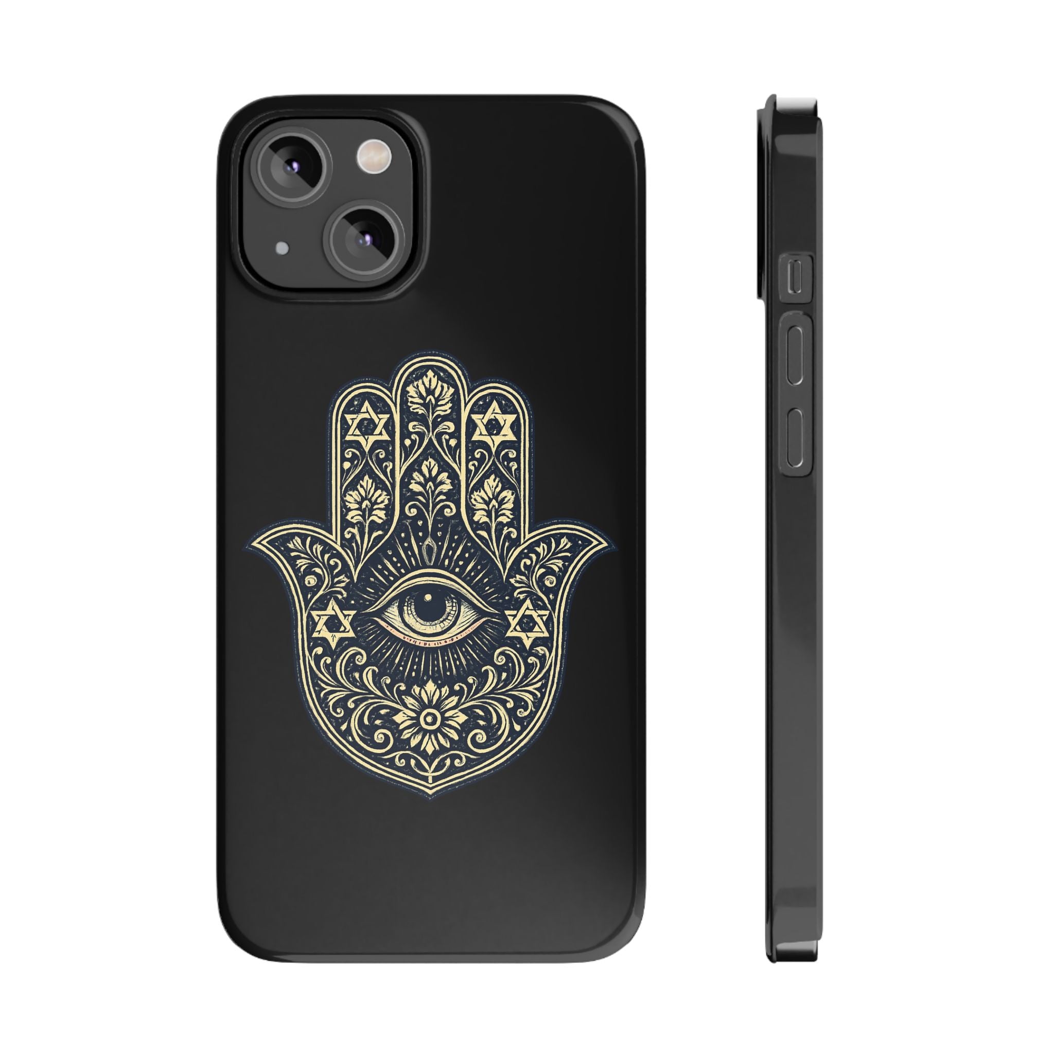 Hamsa Eye Slim Phone Case — Protective Spiritual Hand Design