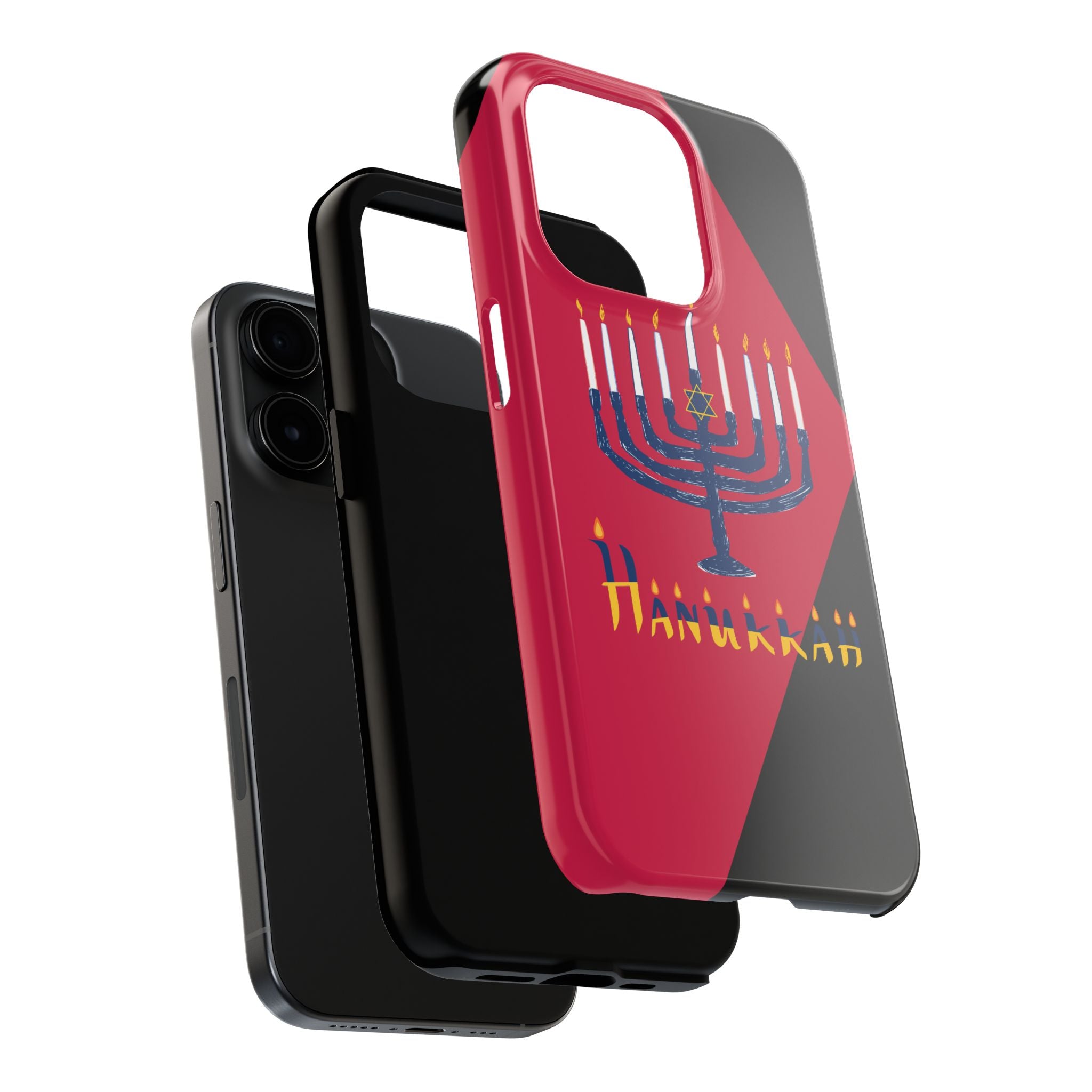 Hanukkah Menorah Tough Phone Case — Protective Holiday Phone Cover