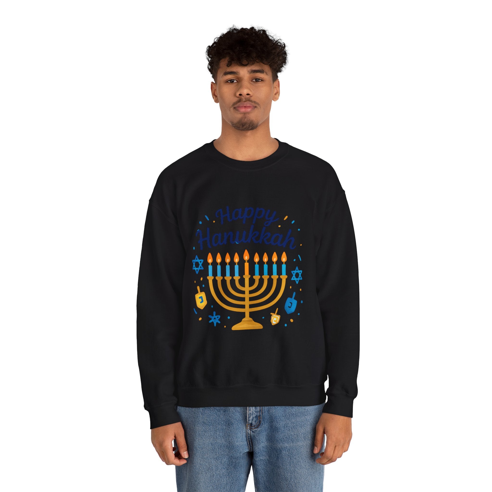Happy Hanukkah Menorah Sweatshirt
