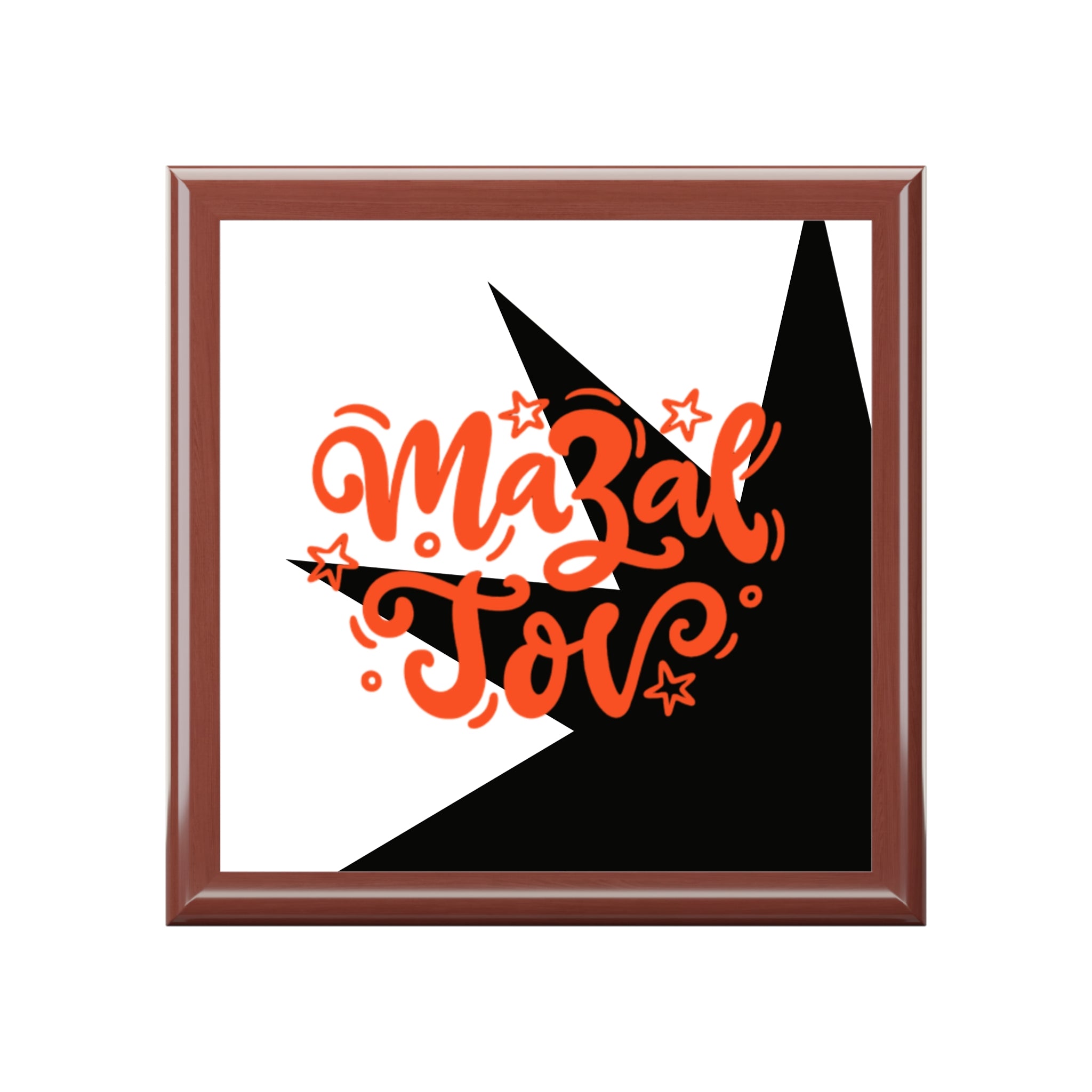 Jewish Jewelry Box — 'Mazel Tov' Celebration Keepsake Box