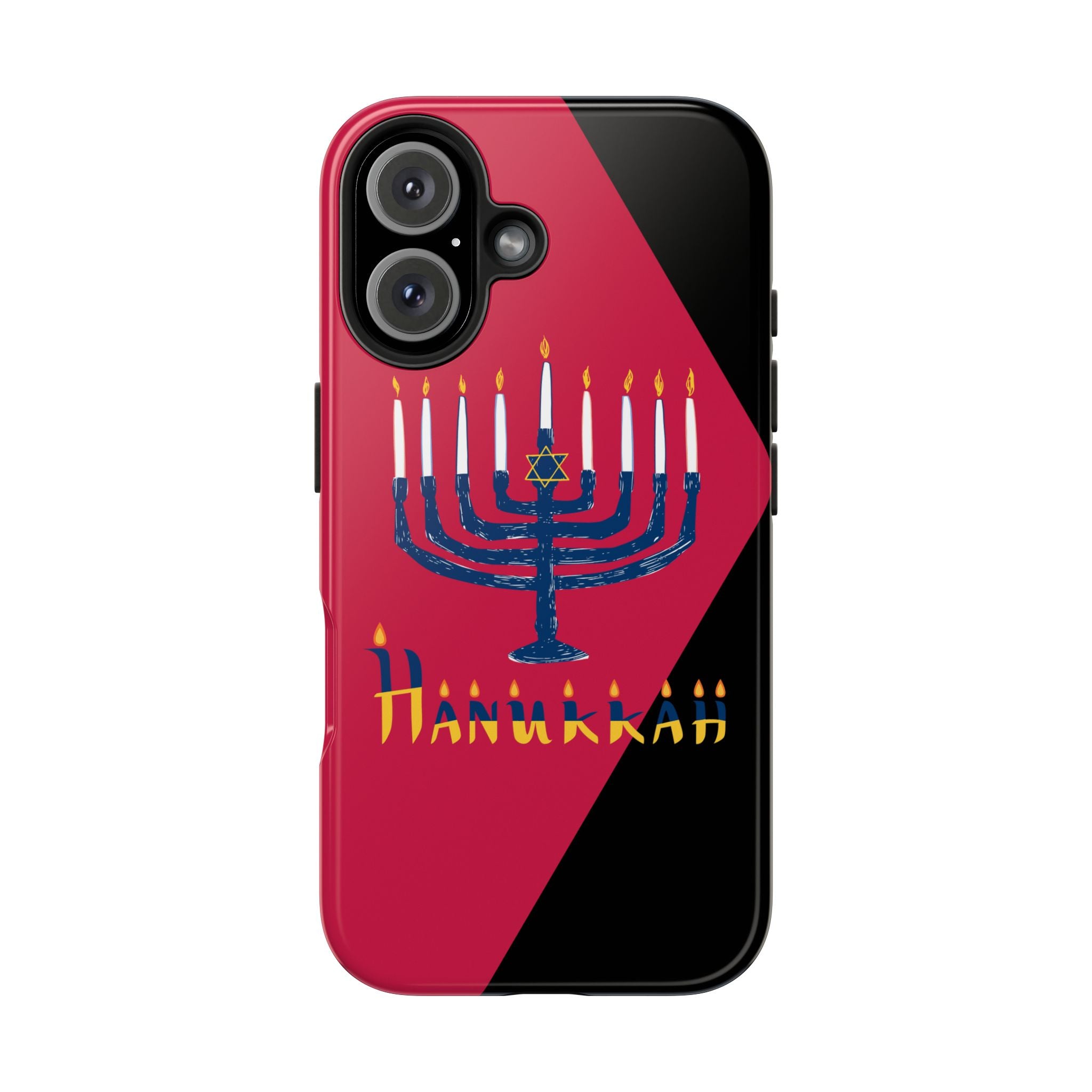 Hanukkah Menorah Tough Phone Case — Protective Holiday Phone Cover