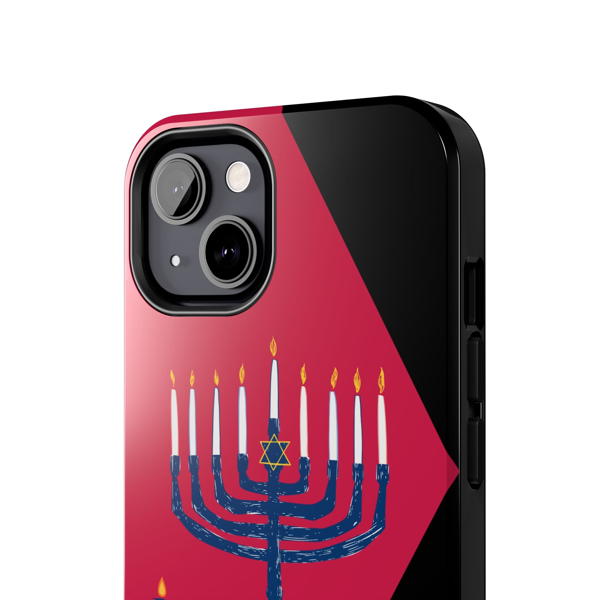 Hanukkah Menorah Tough Phone Case — Protective Holiday Phone Cover