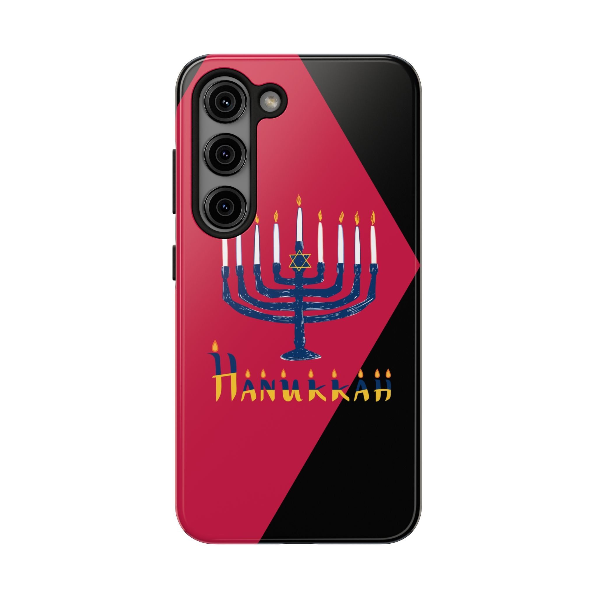 Hanukkah Menorah Tough Phone Case — Protective Holiday Phone Cover
