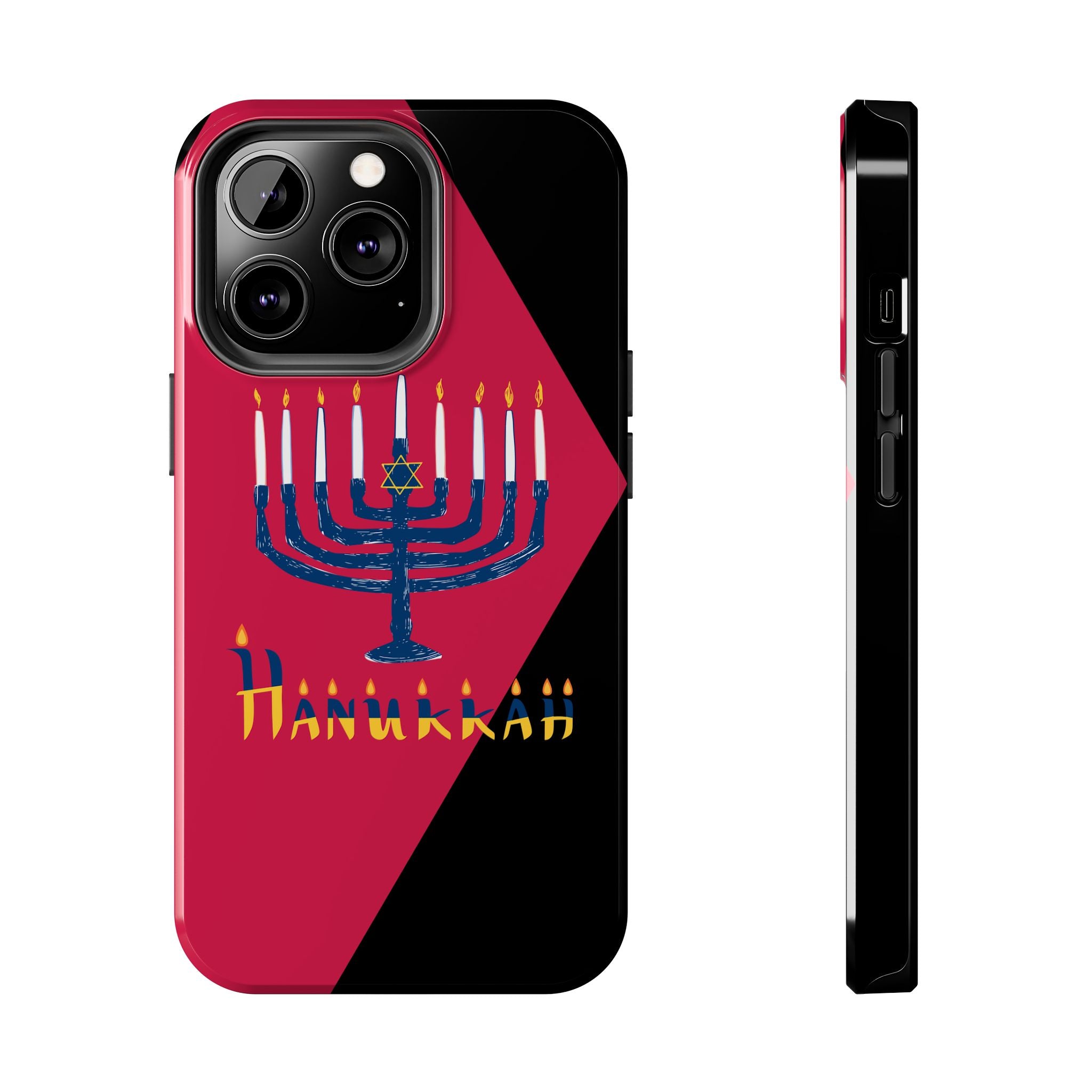 Hanukkah Menorah Tough Phone Case — Protective Holiday Phone Cover