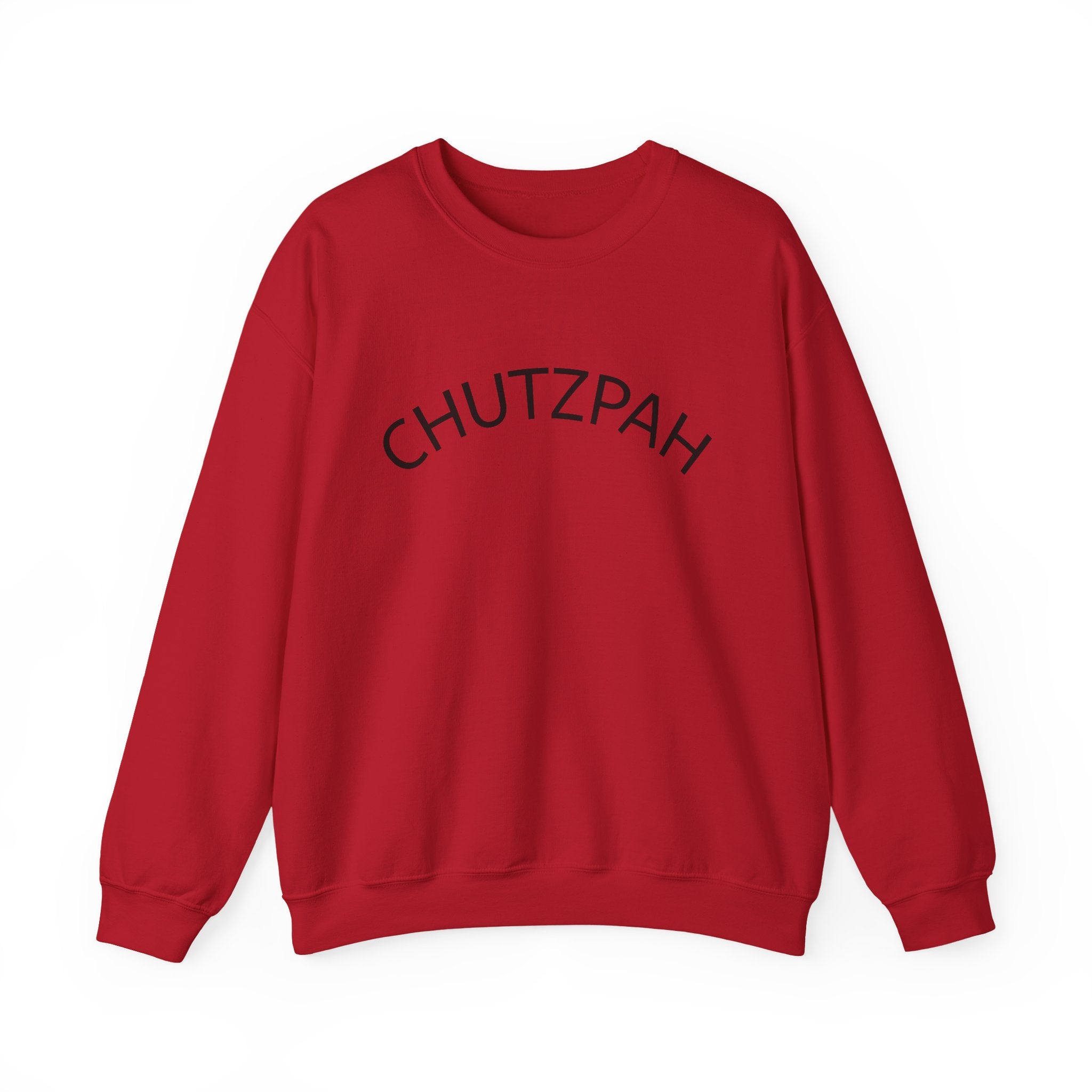 Jewish Chutzpah Crewneck Sweatshirt — Bold Jewish Pride Pullover