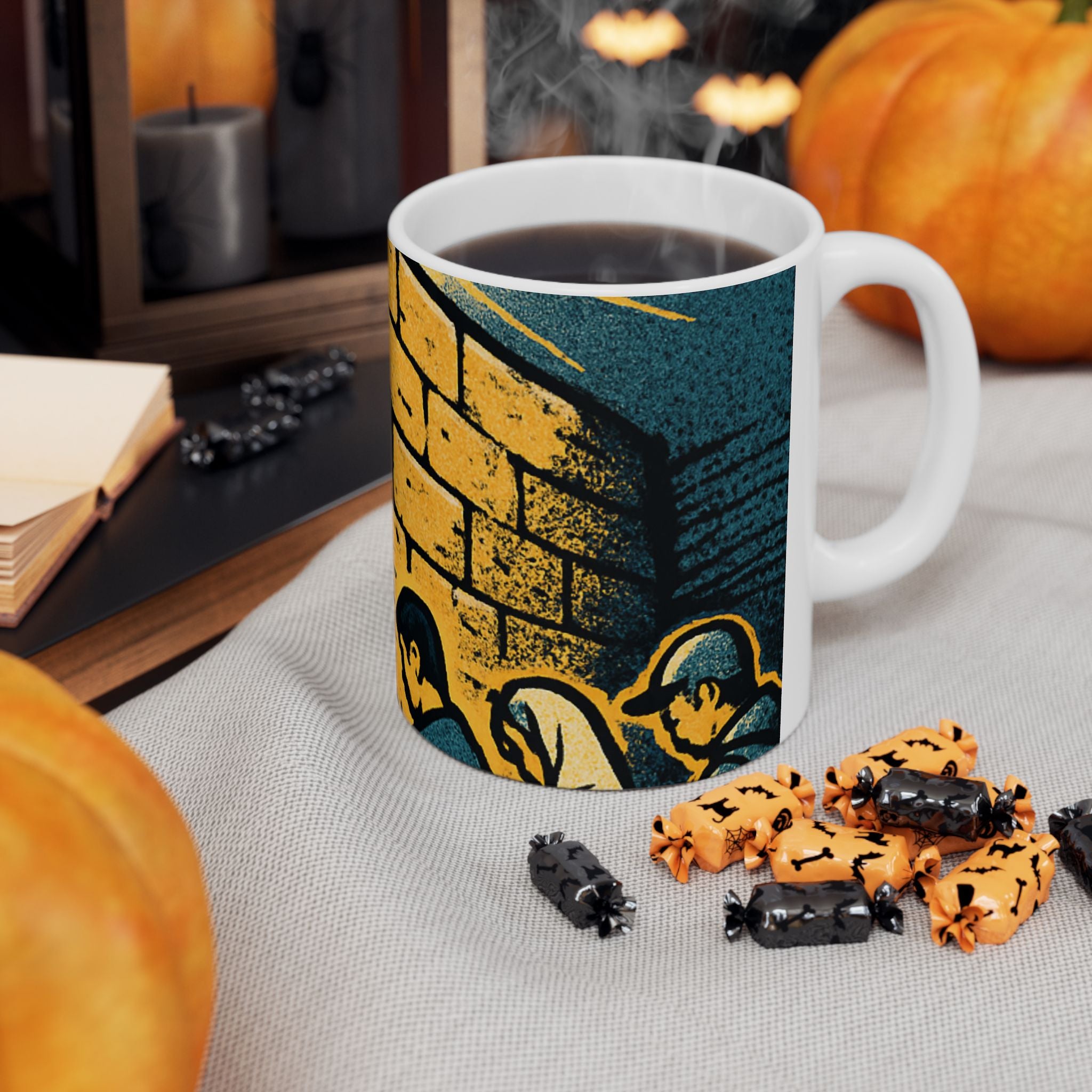 Western Wall Ceramic Mug — Jewish Jerusalem Kotel Design (11oz & 15oz)