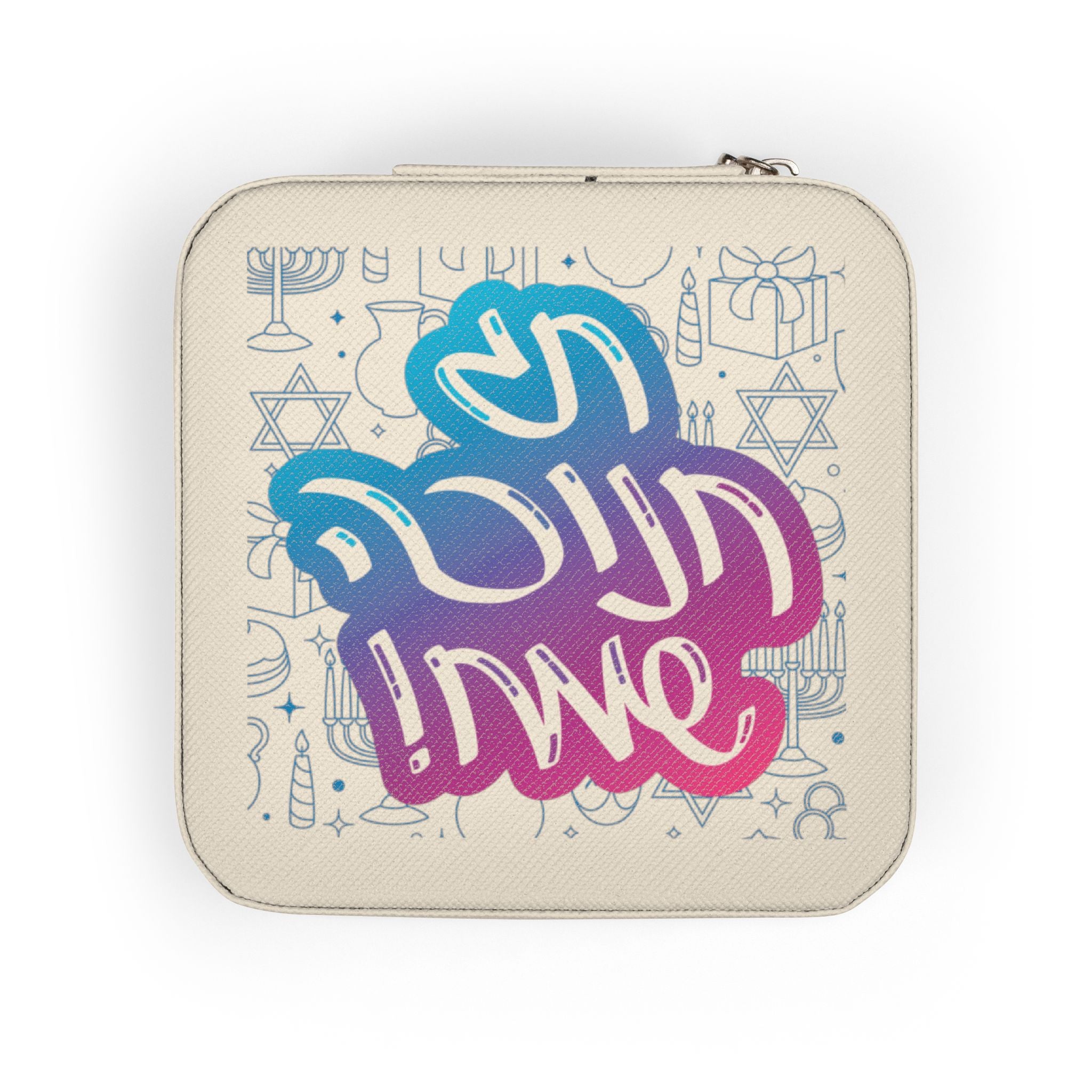 Compact Jewelry Travel Case — Cute Pink Organizer with Ring & Earring Compartments