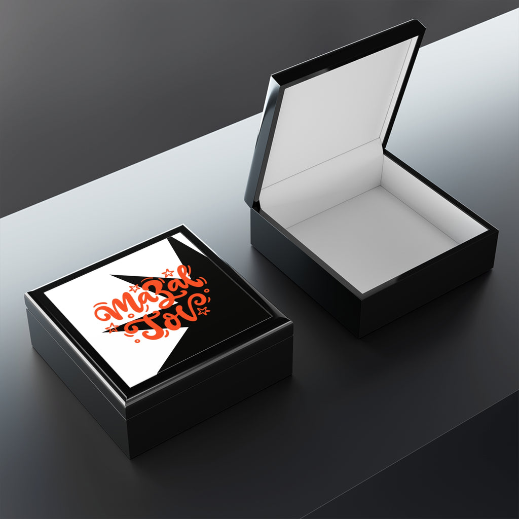 Jewish Jewelry Box — 'Mazel Tov' Celebration Keepsake Box
