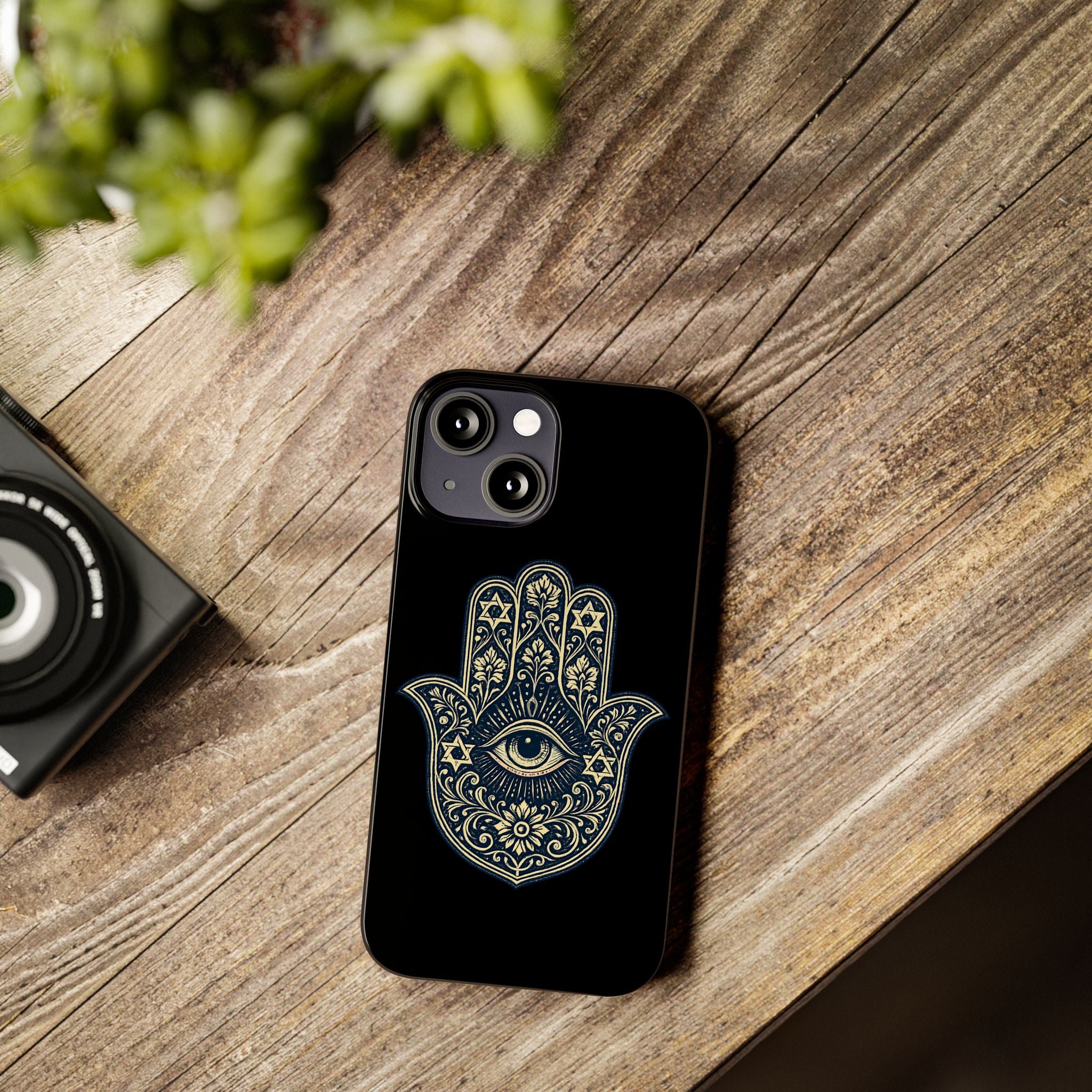 Hamsa Eye Slim Phone Case — Protective Spiritual Hand Design