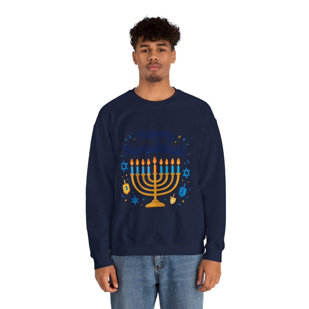 Happy Hanukkah Menorah Sweatshirt
