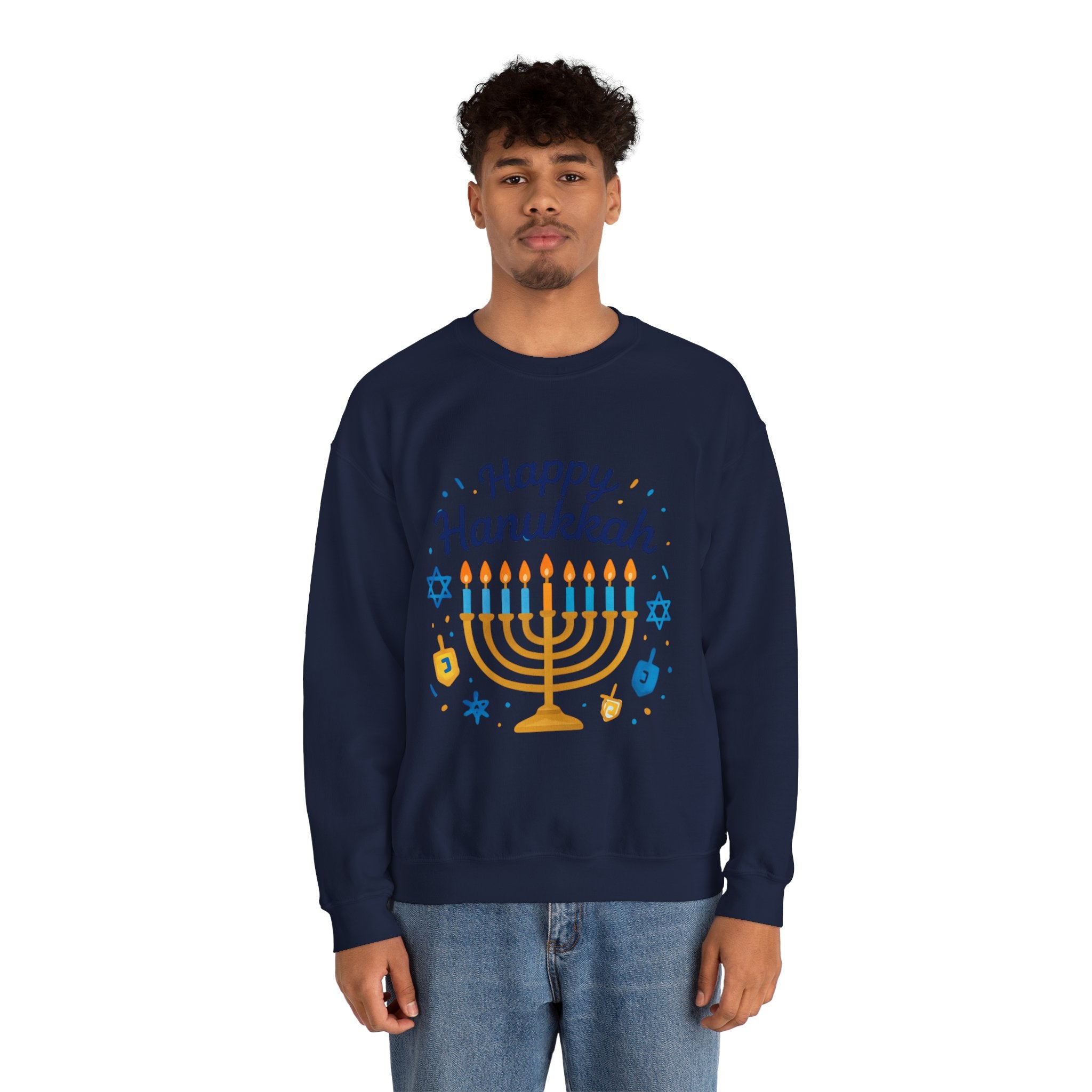 Happy Hanukkah Menorah Sweatshirt