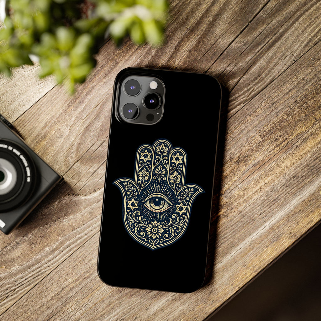 Hamsa Eye Slim Phone Case — Protective Spiritual Hand Design