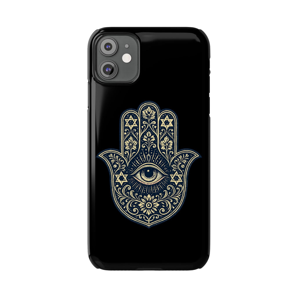 Hamsa Eye Slim Phone Case — Protective Spiritual Hand Design