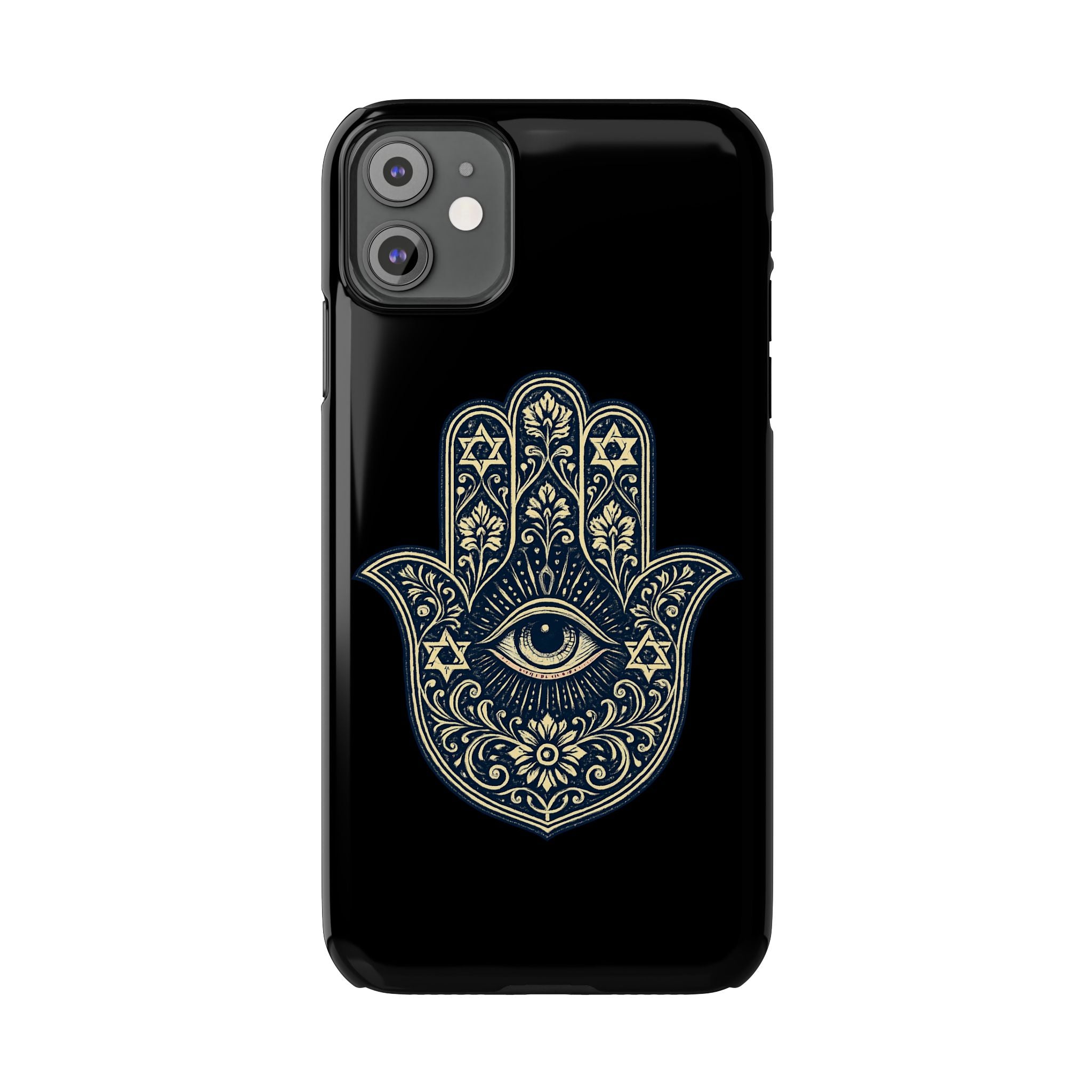 Hamsa Eye Slim Phone Case — Protective Spiritual Hand Design