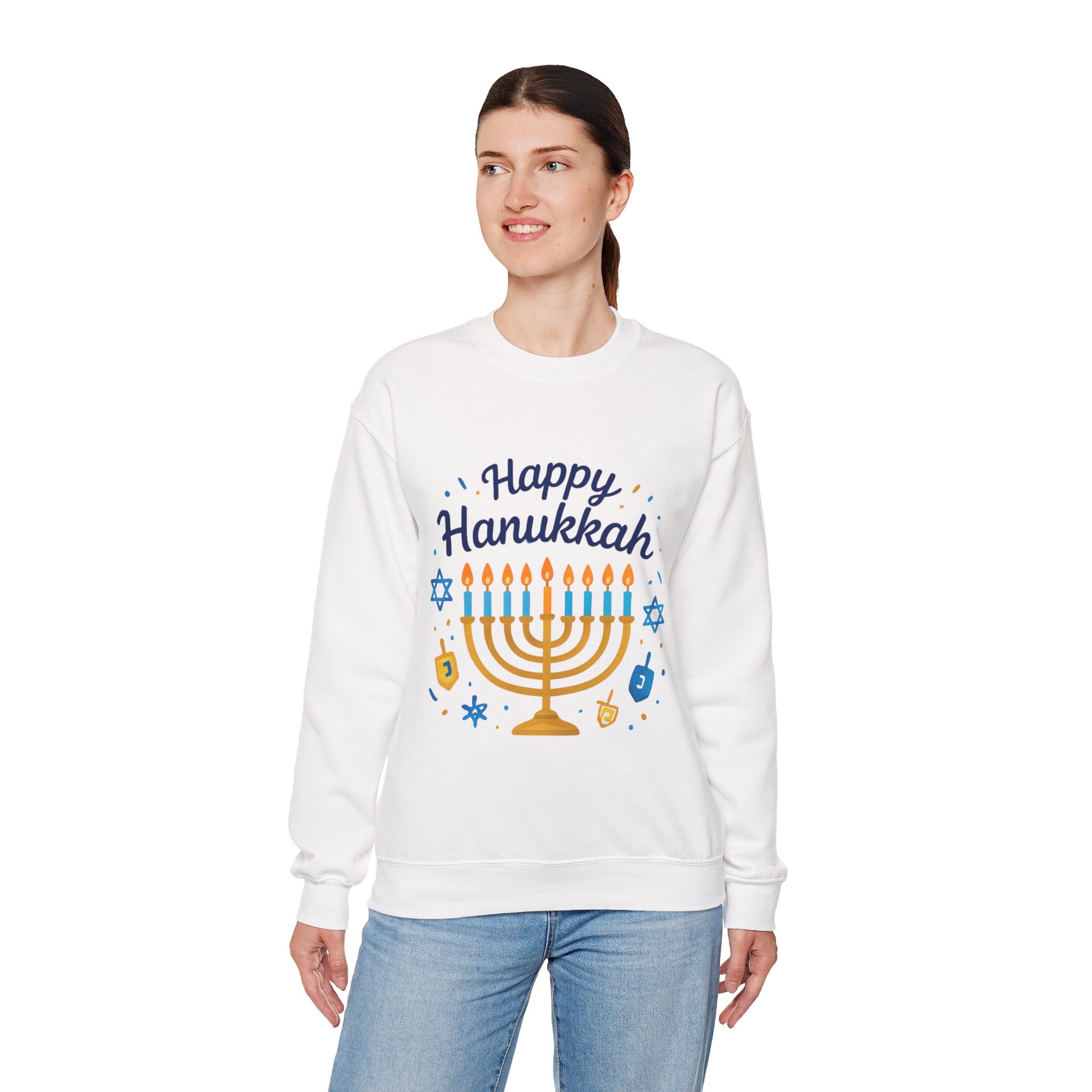 Happy Hanukkah Menorah Sweatshirt