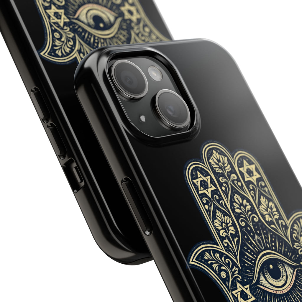 Hamsa Eye Tough Phone Case — Protective Spiritual Phone Cover