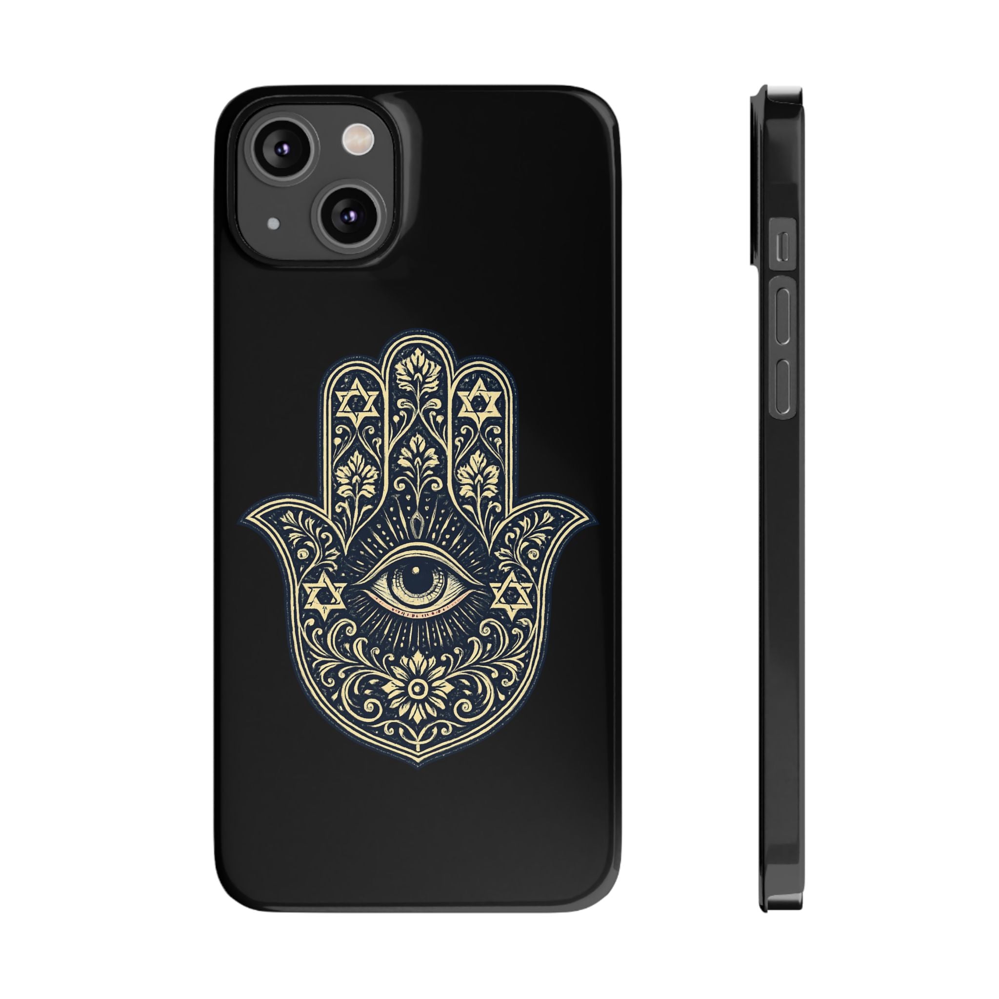 Hamsa Eye Slim Phone Case — Protective Spiritual Hand Design